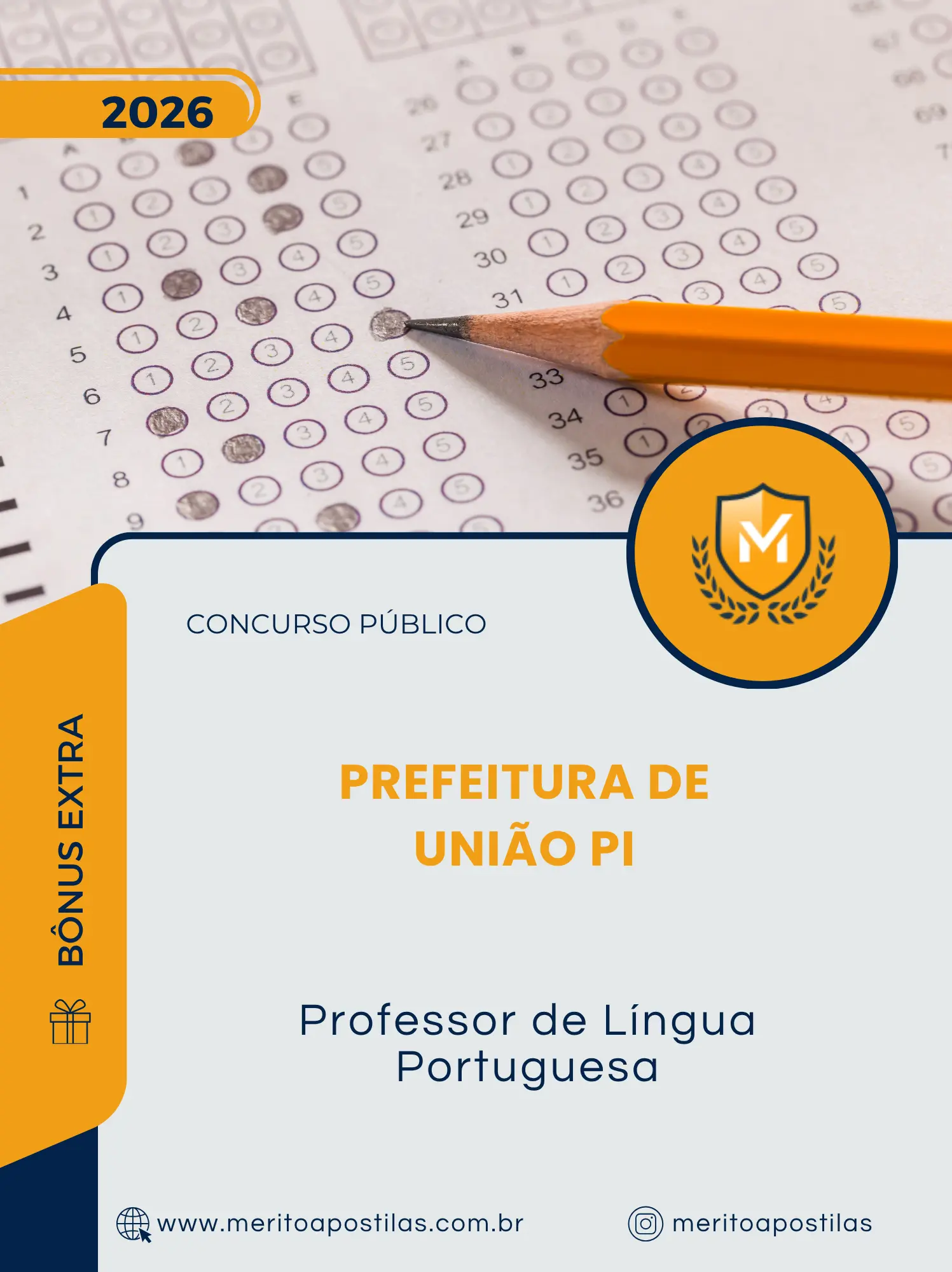 Apostila Professor de Língua Portuguesa Prefeitura de União PI 2026