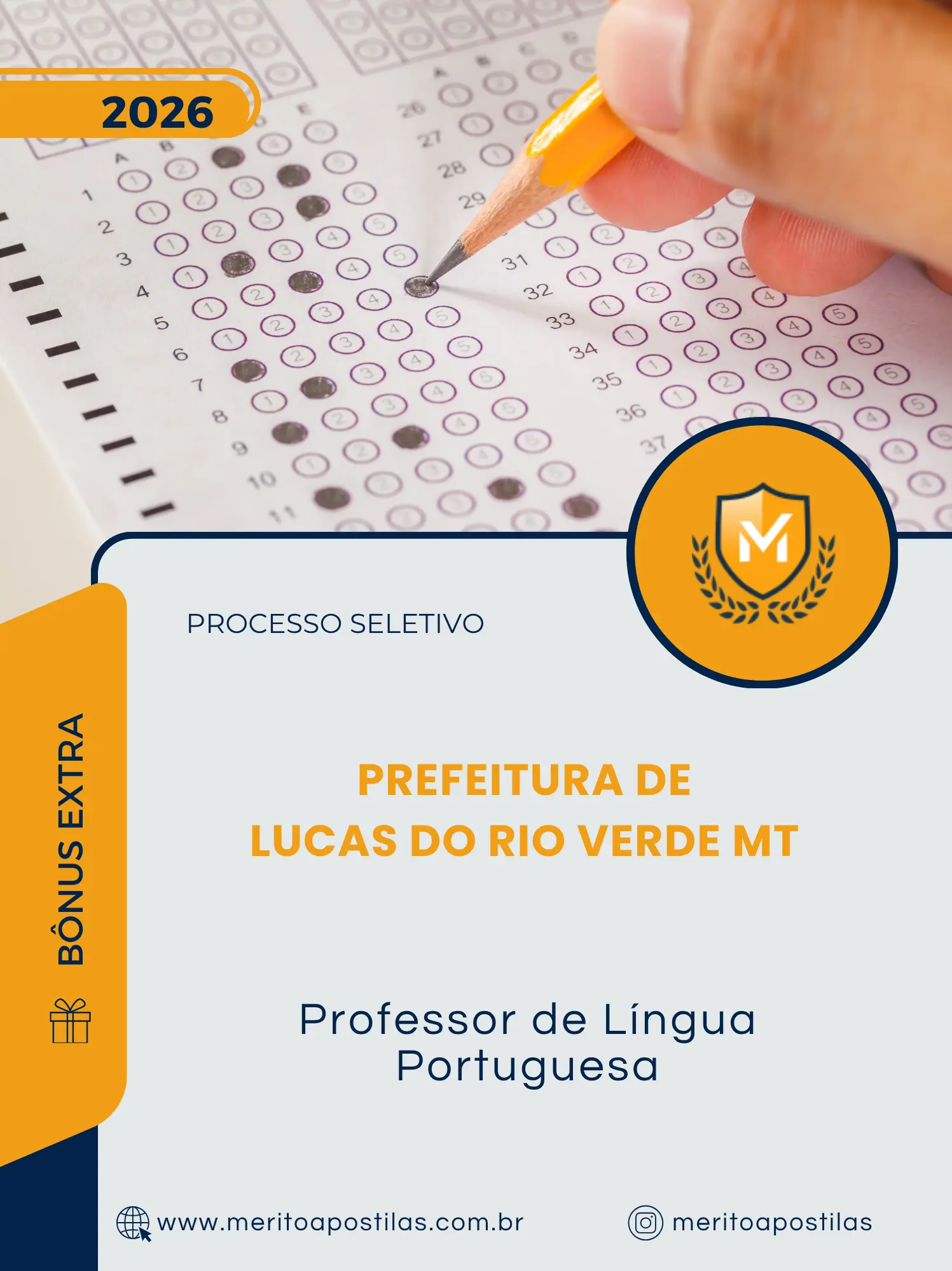 Apostila Professor de Língua Portuguesa Prefeitura de Lucas do Rio Verde MT 2026