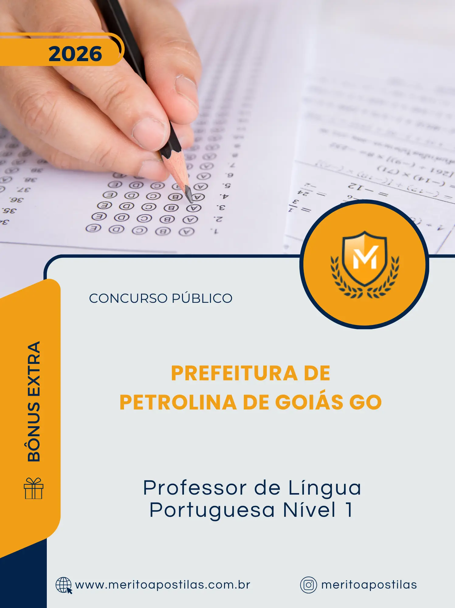 Apostila Professor de Língua Portuguesa Nível 1 Prefeitura de Petrolina de Goiás GO 2026