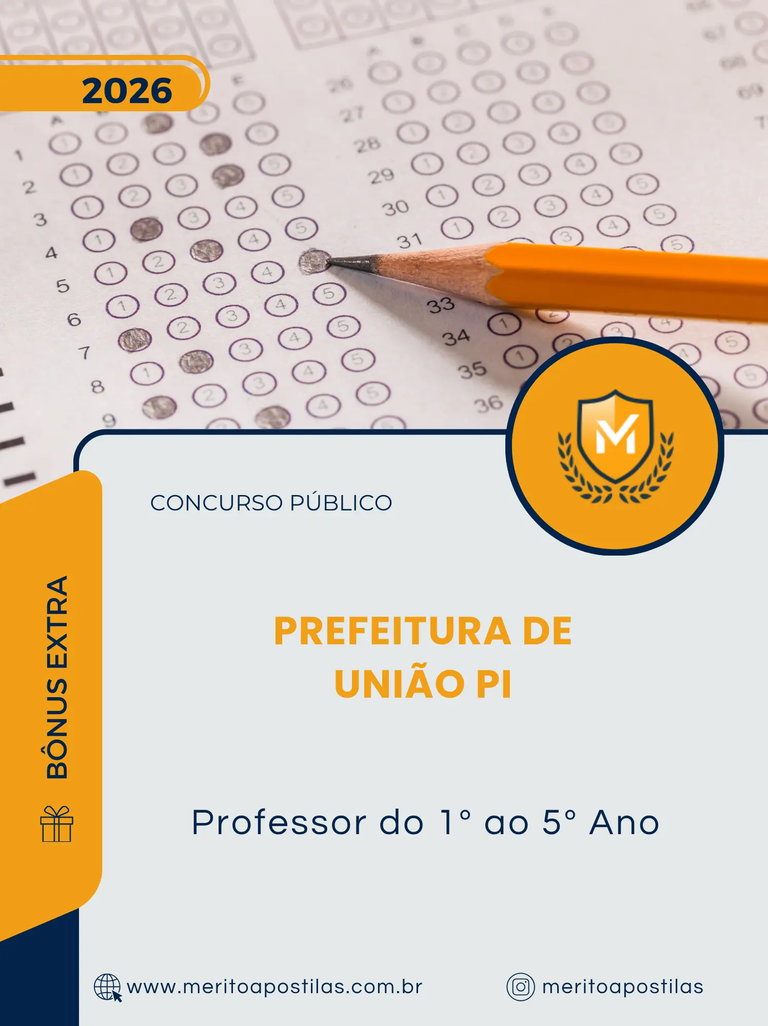 Apostila Professor do 1º ao 5º Ano Prefeitura de União PI 2026