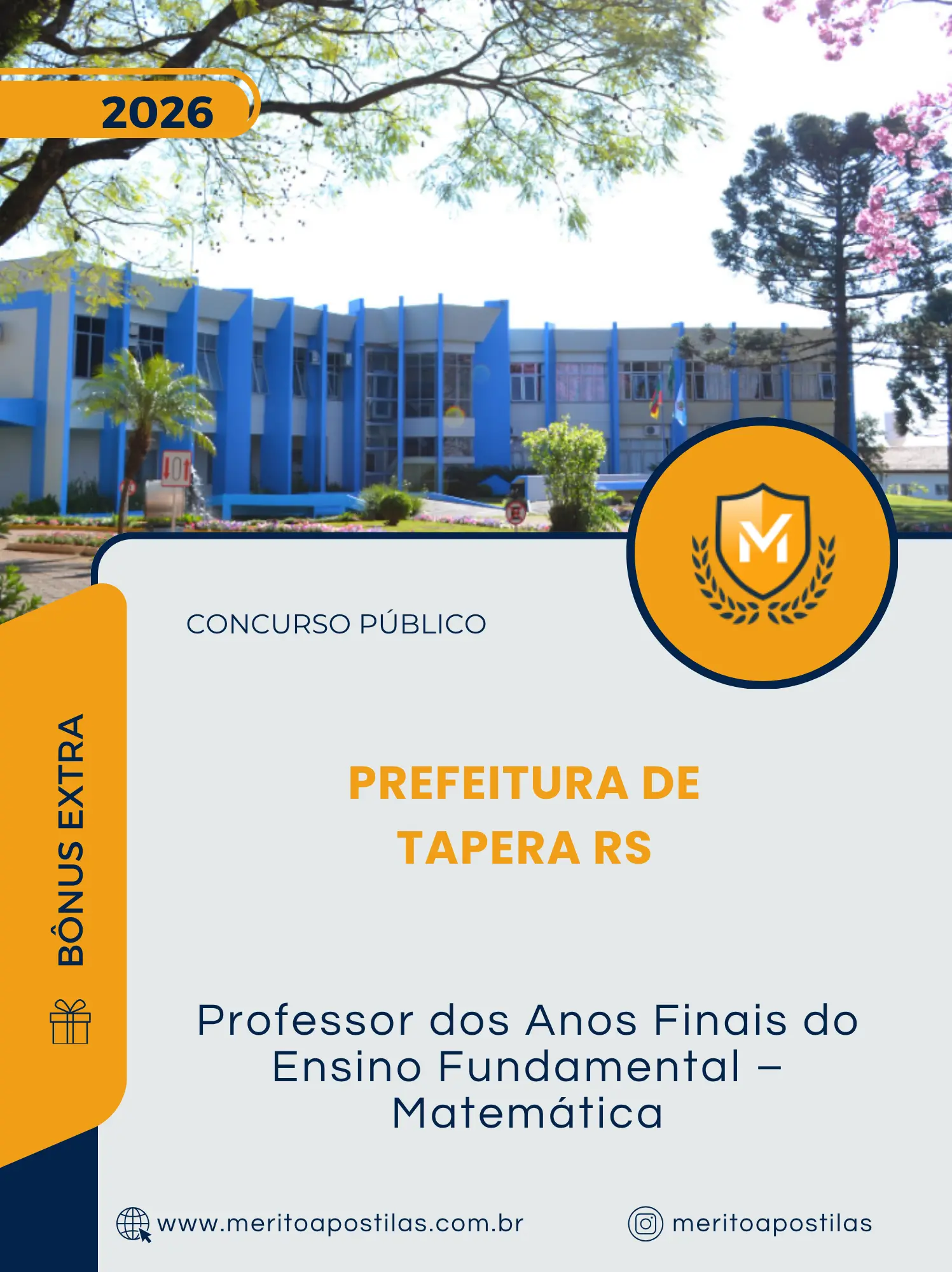 Apostila Professor dos Anos Finais do Ensino Fundamental Matemática Prefeitura de Tapera RS 2026