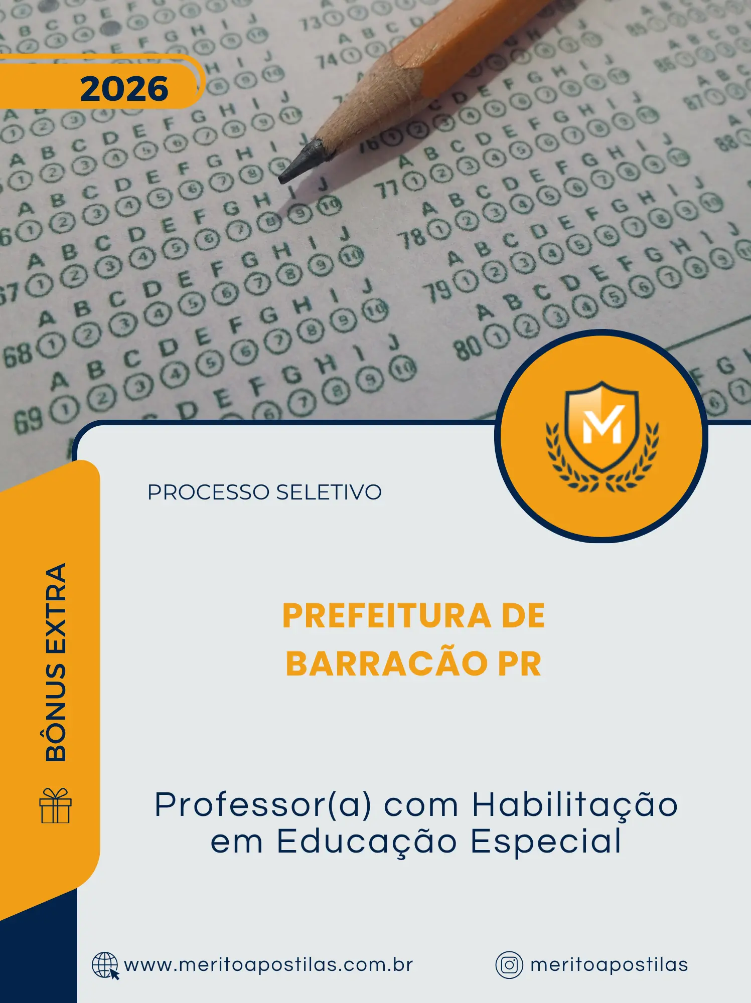 Apostila Professor com Habilitação em Educação Especial Prefeitura de Barracão PR 2026