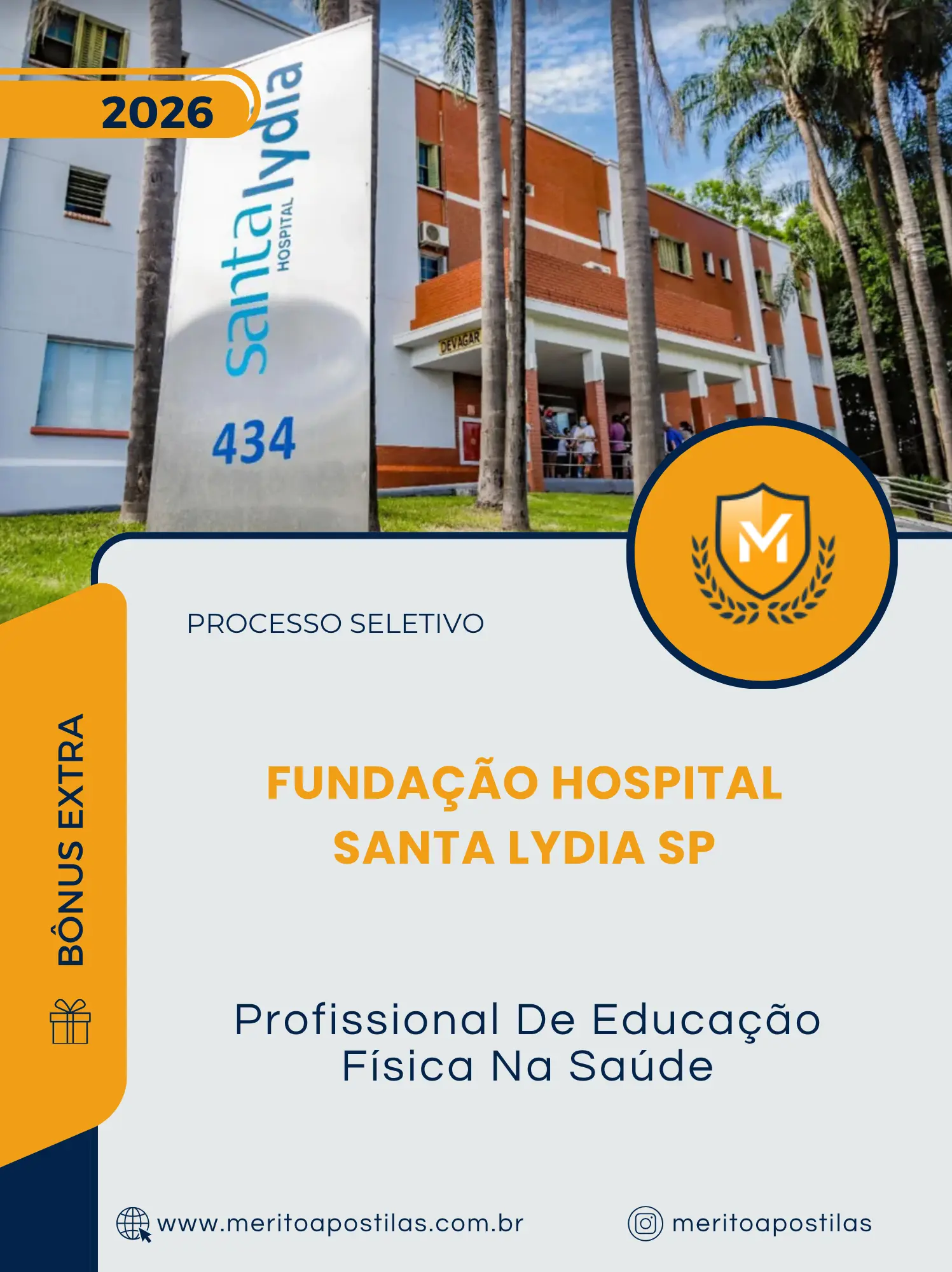 Apostila Profissional De Educação Física Na Saúde Processo Seletivo Fundação Hospital Santa Lydia SP 2026