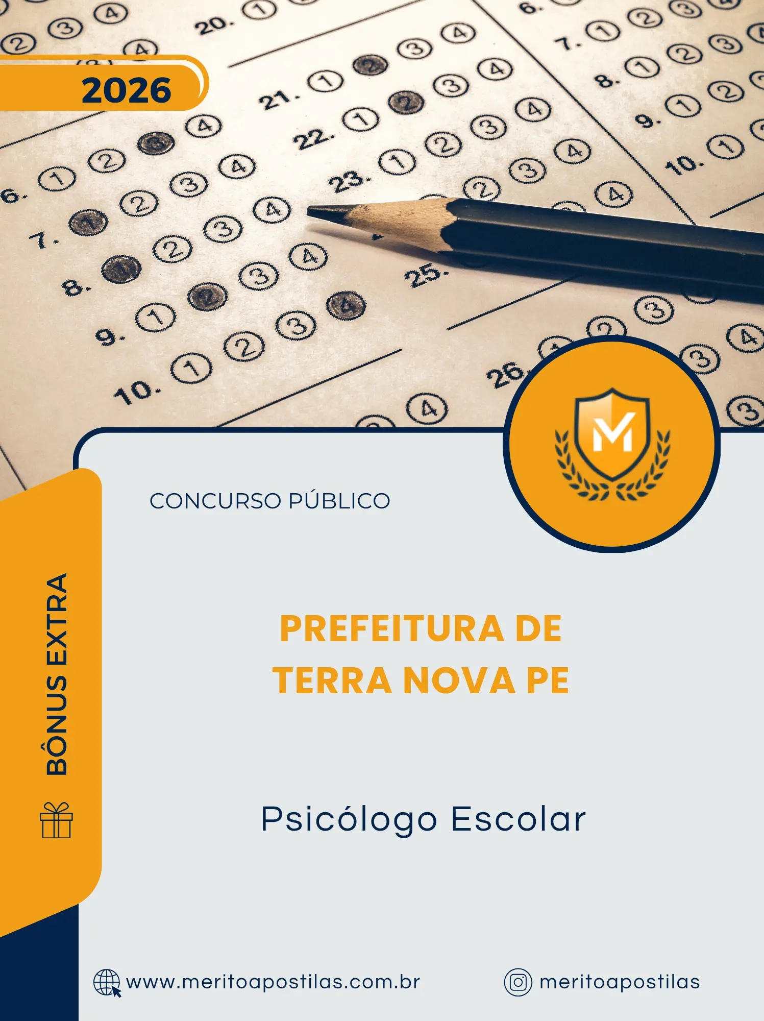 Apostila Psicólogo Escolar Prefeitura de Terra Nova PE 2026