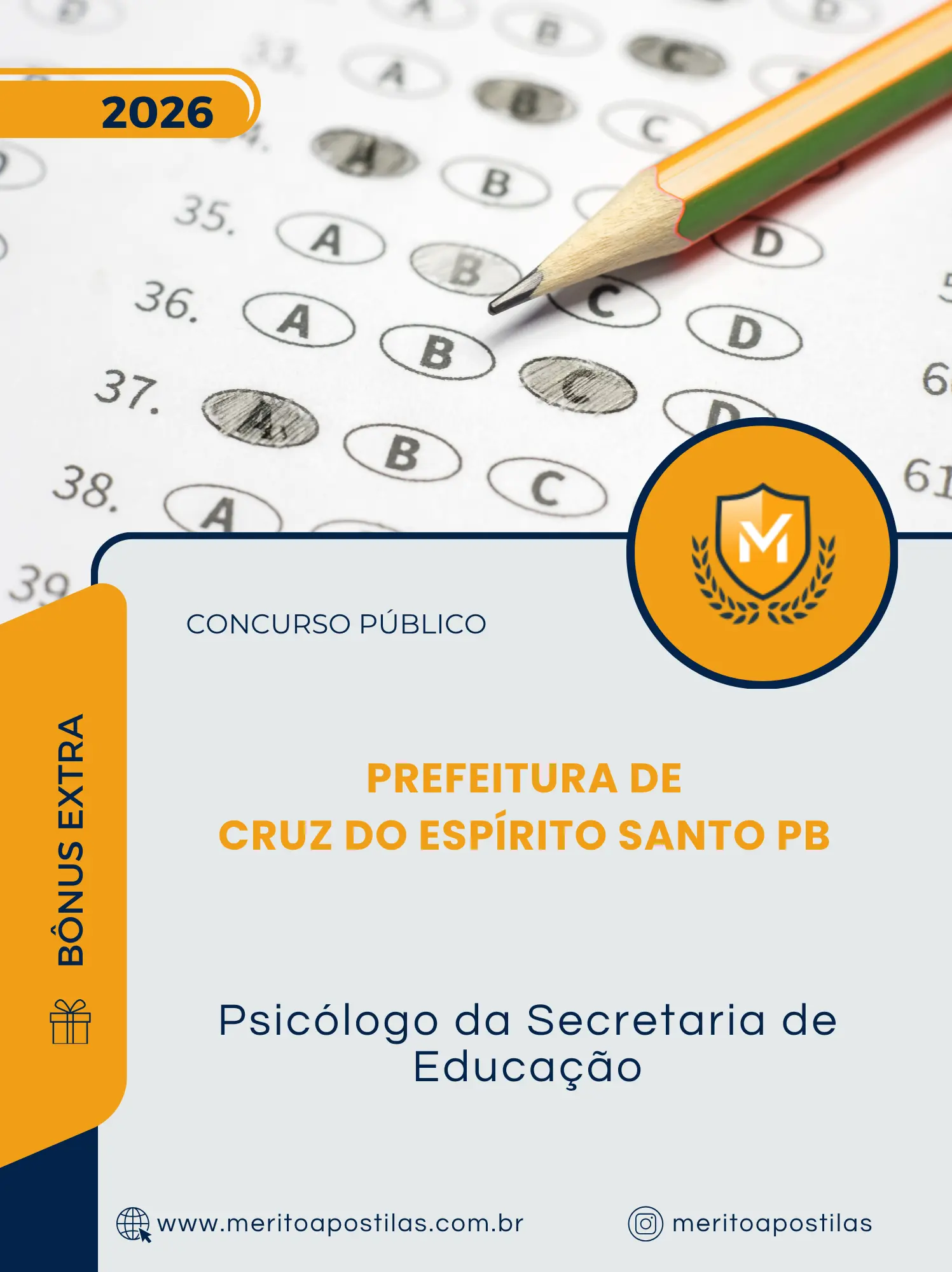 Apostila Psicólogo da Secretaria de Educação Prefeitura de Cruz do Espírito Santo PB 2026