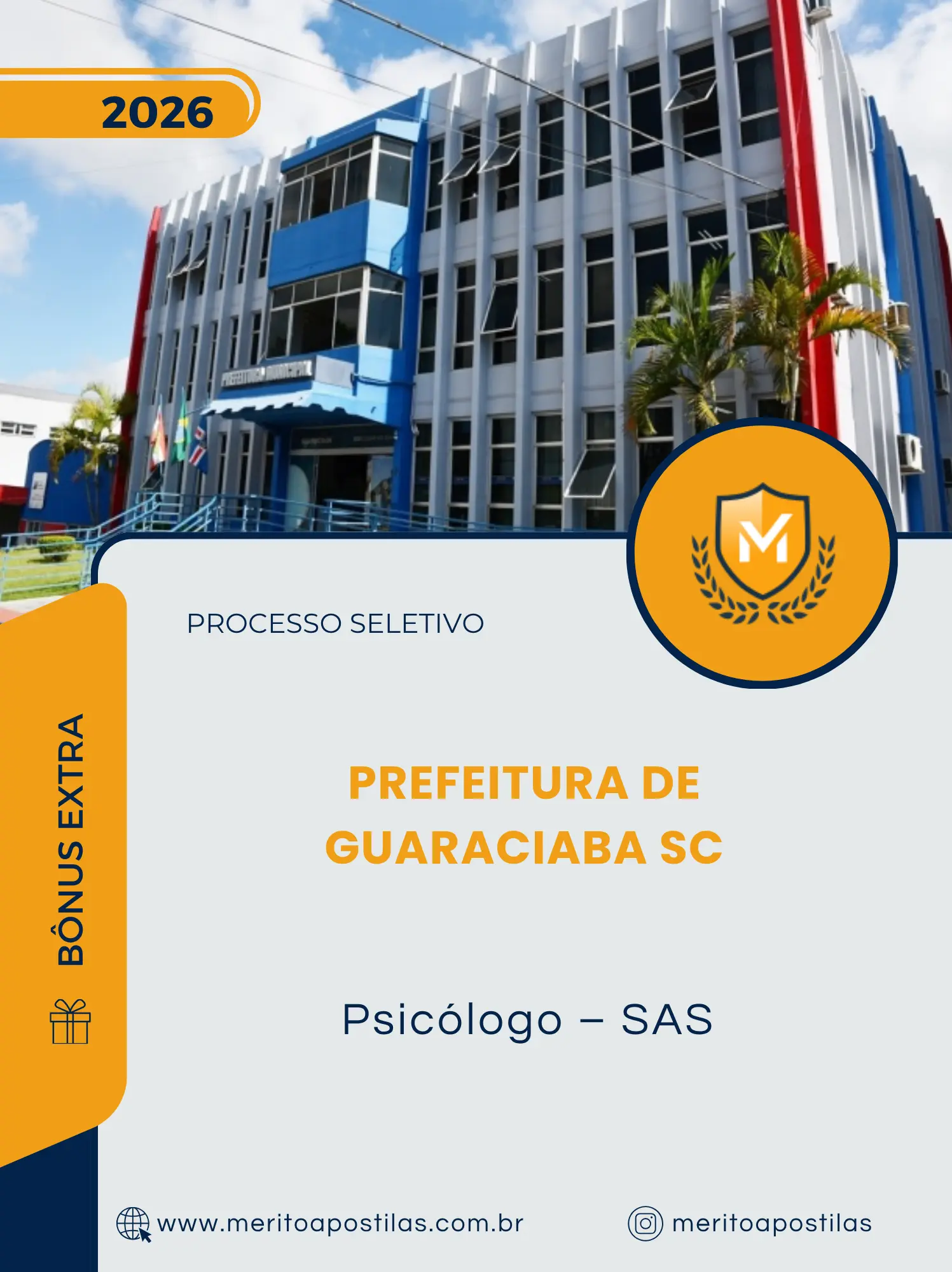 Apostila Psicólogo SAS Prefeitura de Guaraciaba SC 2026