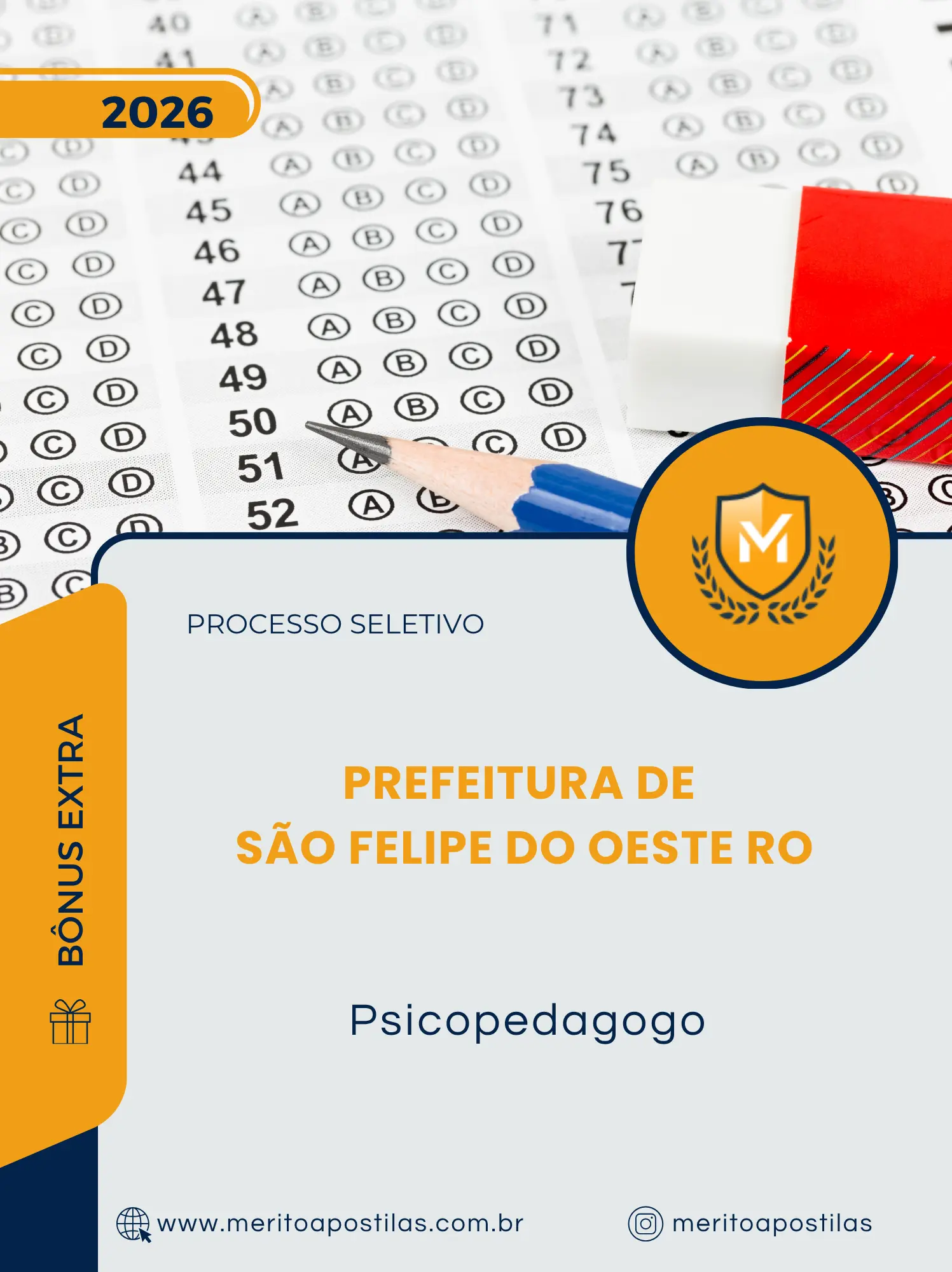 Apostila Psicopedagogo Prefeitura de São Felipe do Oeste RO 2026