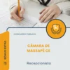 Apostila Recepcionista Câmara de Massapê CE 2026