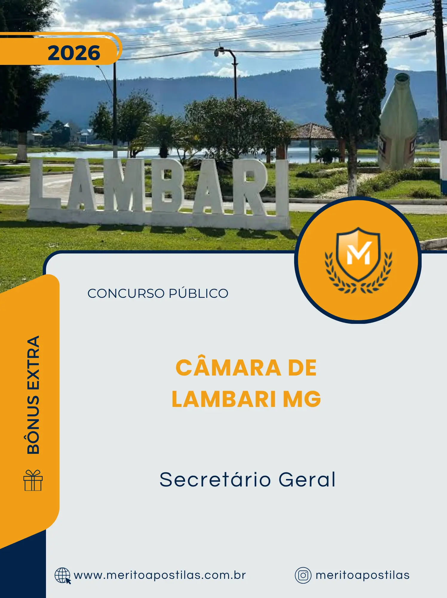 Apostila Secretário Geral Câmara de Lambari MG 2026