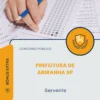 Apostila Servente Prefeitura de Ariranha SP 2026