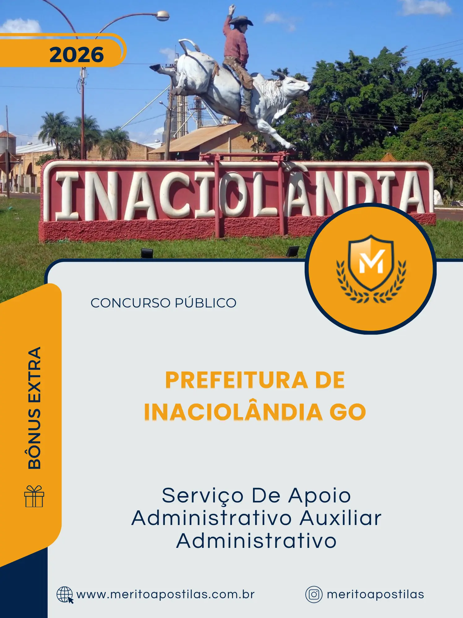 Apostila Serviço De Apoio Administrativo Auxiliar Administrativo Câmara Municipal de Inaciolândia GO 2026