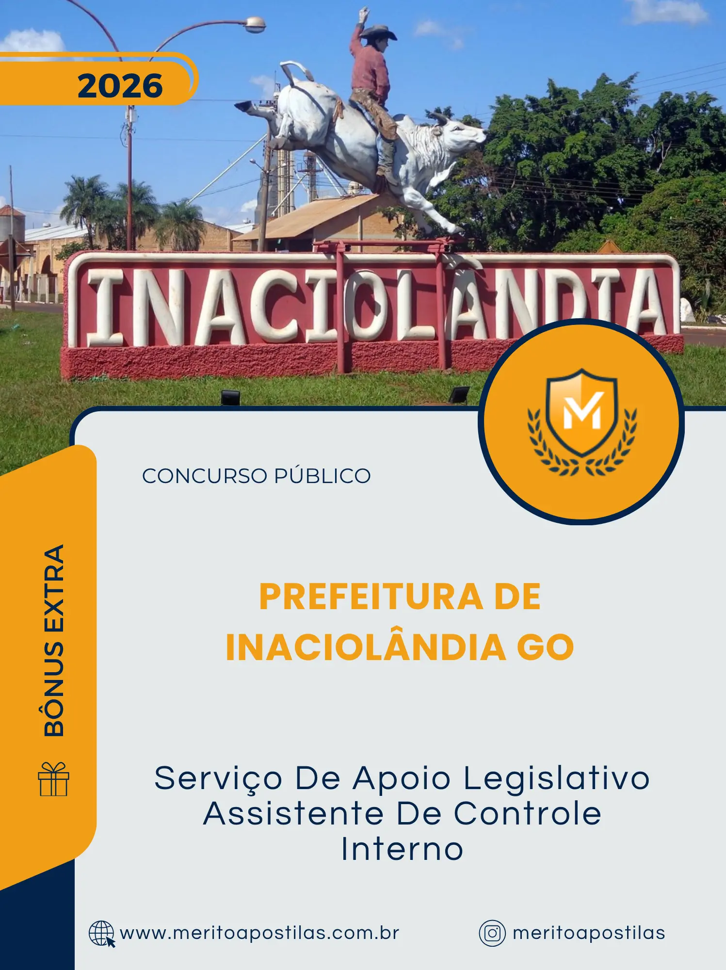 Apostila Serviço De Apoio Legislativo Assistente De Controle Interno Câmara Municipal de Inaciolândia GO 2026