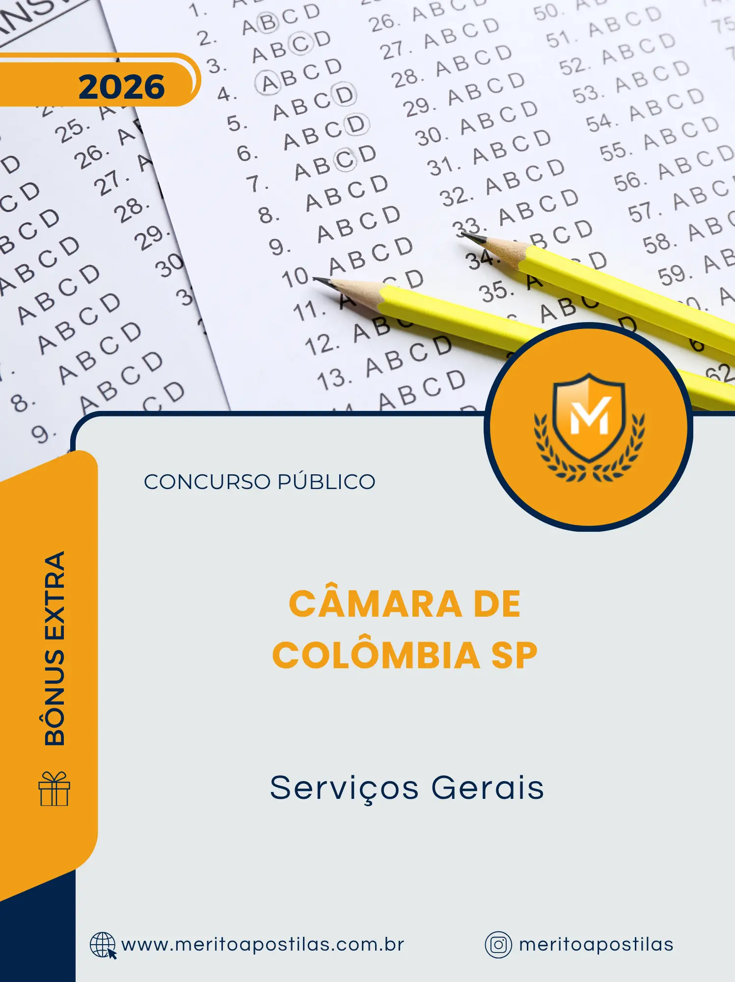 Apostila Serviços Gerais Câmara de Colômbia SP 2026