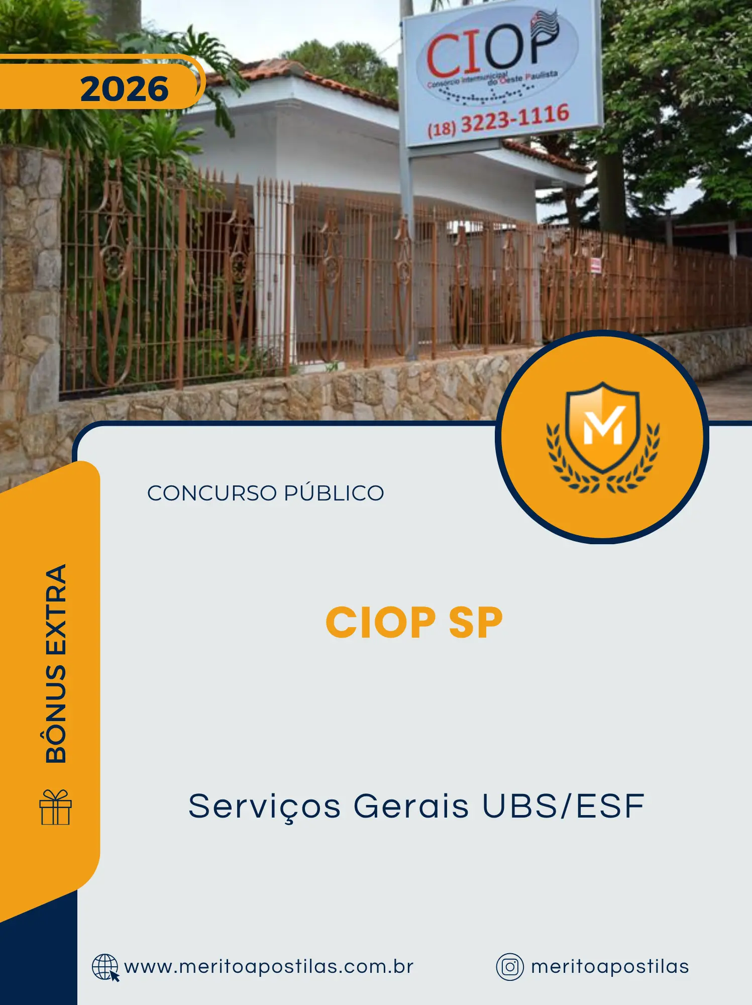 Apostila Serviços Gerais UBS ESF Concurso Público CIOP SP 2026