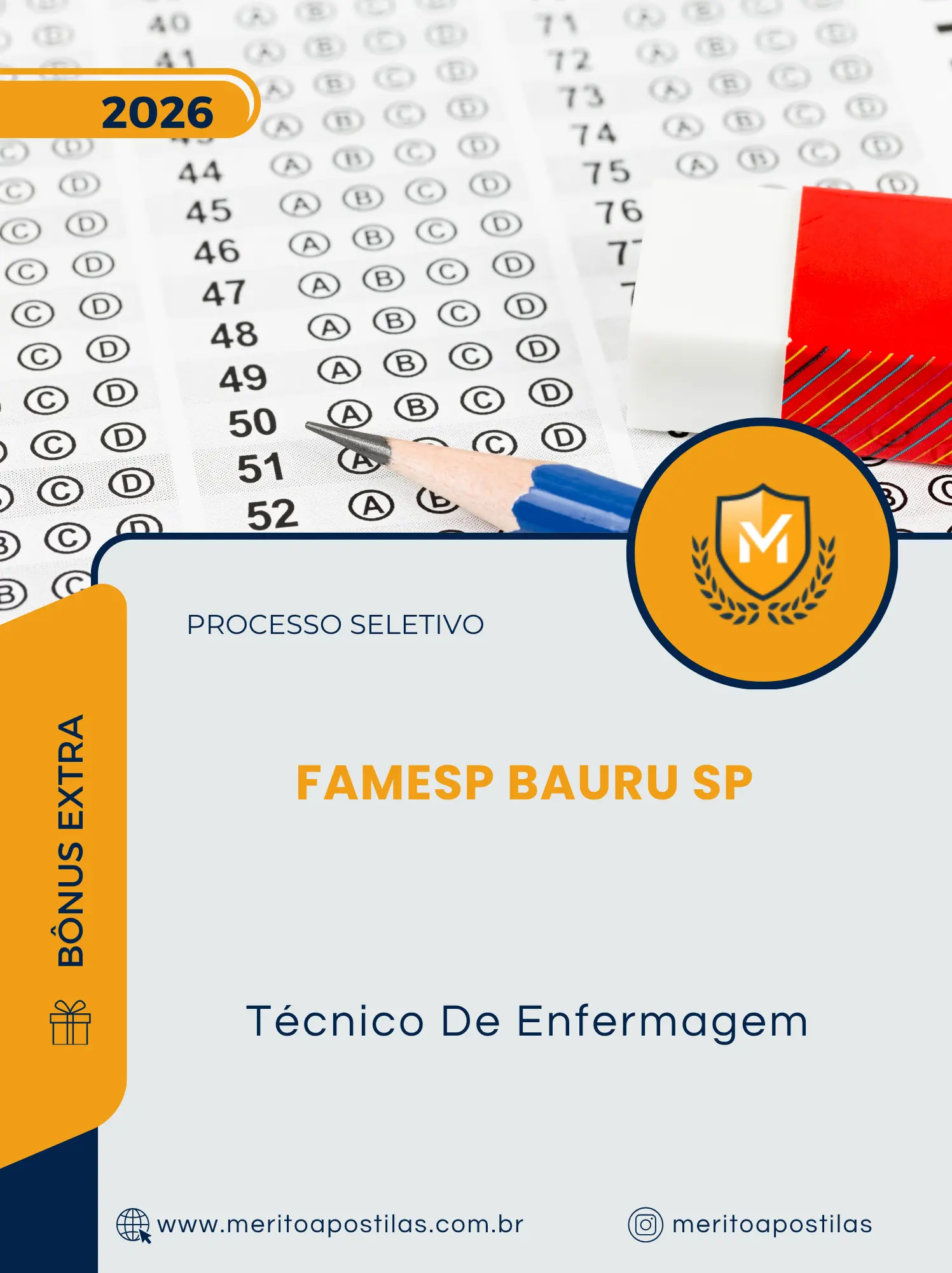 Apostila Técnico De Enfermagem Processo Seletivo FAMESP Bauru SP 2026