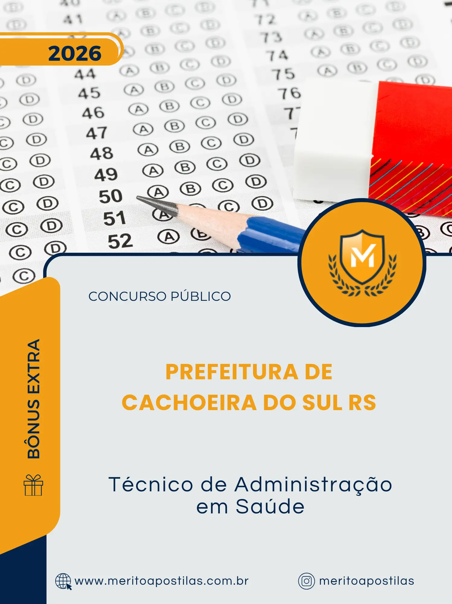Apostila Técnico de Administração em Saúde Prefeitura de Cachoeira do Sul RS 2026