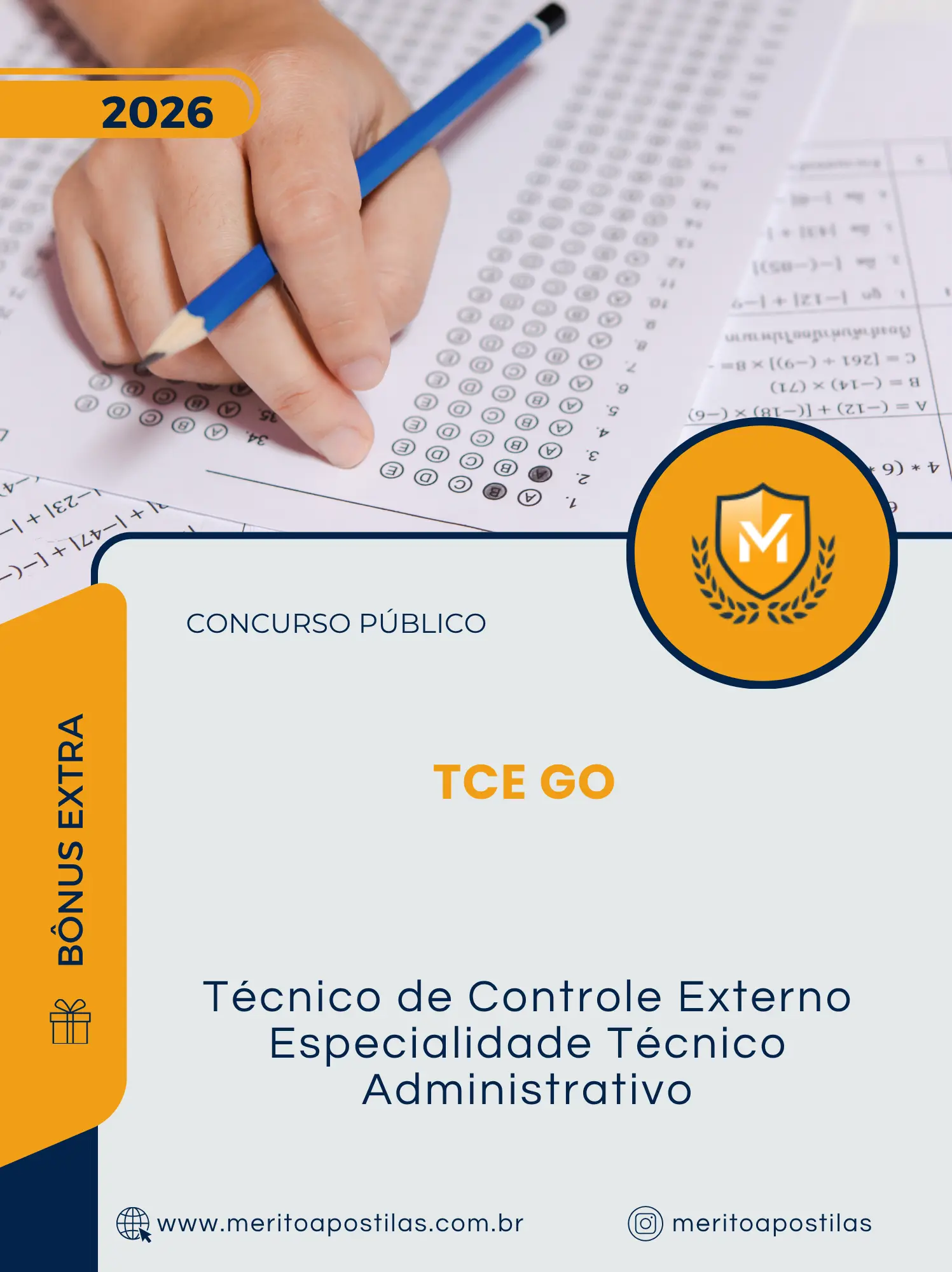 Apostila Técnico de Controle Externo Especialidade Técnico Administrativo Concurso Público TCE GO 2026