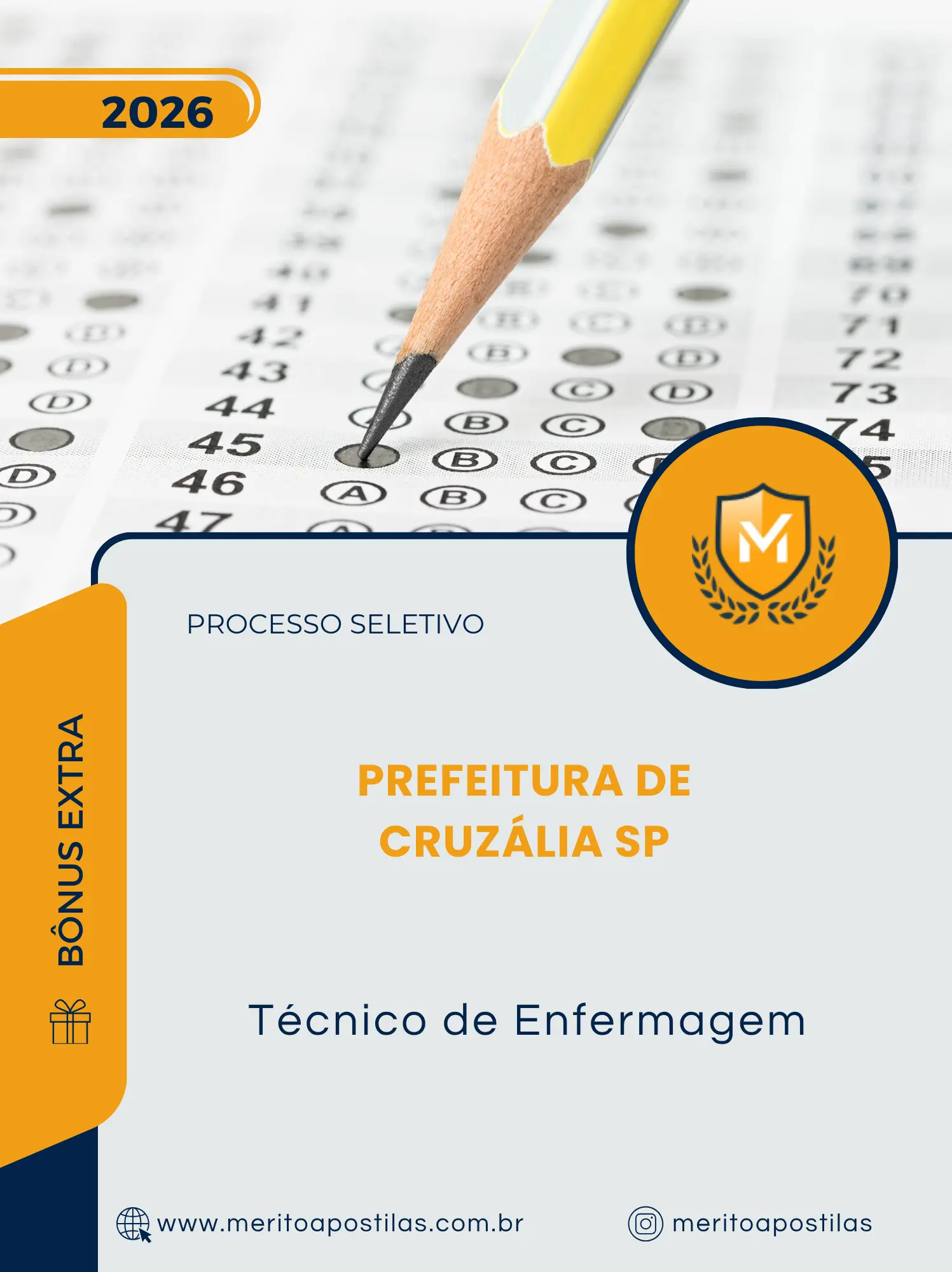 Apostila Técnico de Enfermagem Prefeitura de Cruzália SP 2026