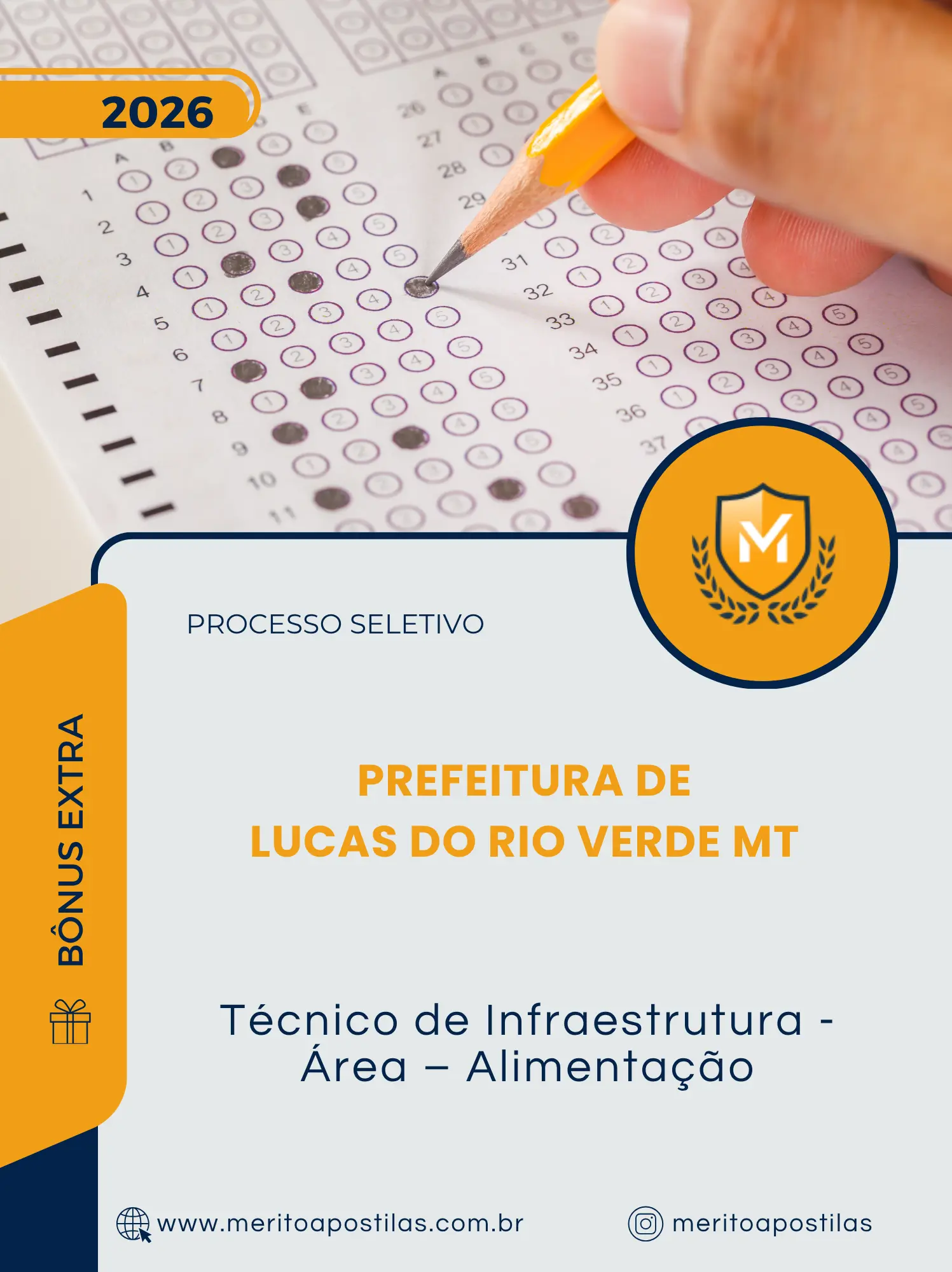 Apostila Técnico de Infraestrutura Área Alimentação Prefeitura de Lucas do Rio Verde MT 2026