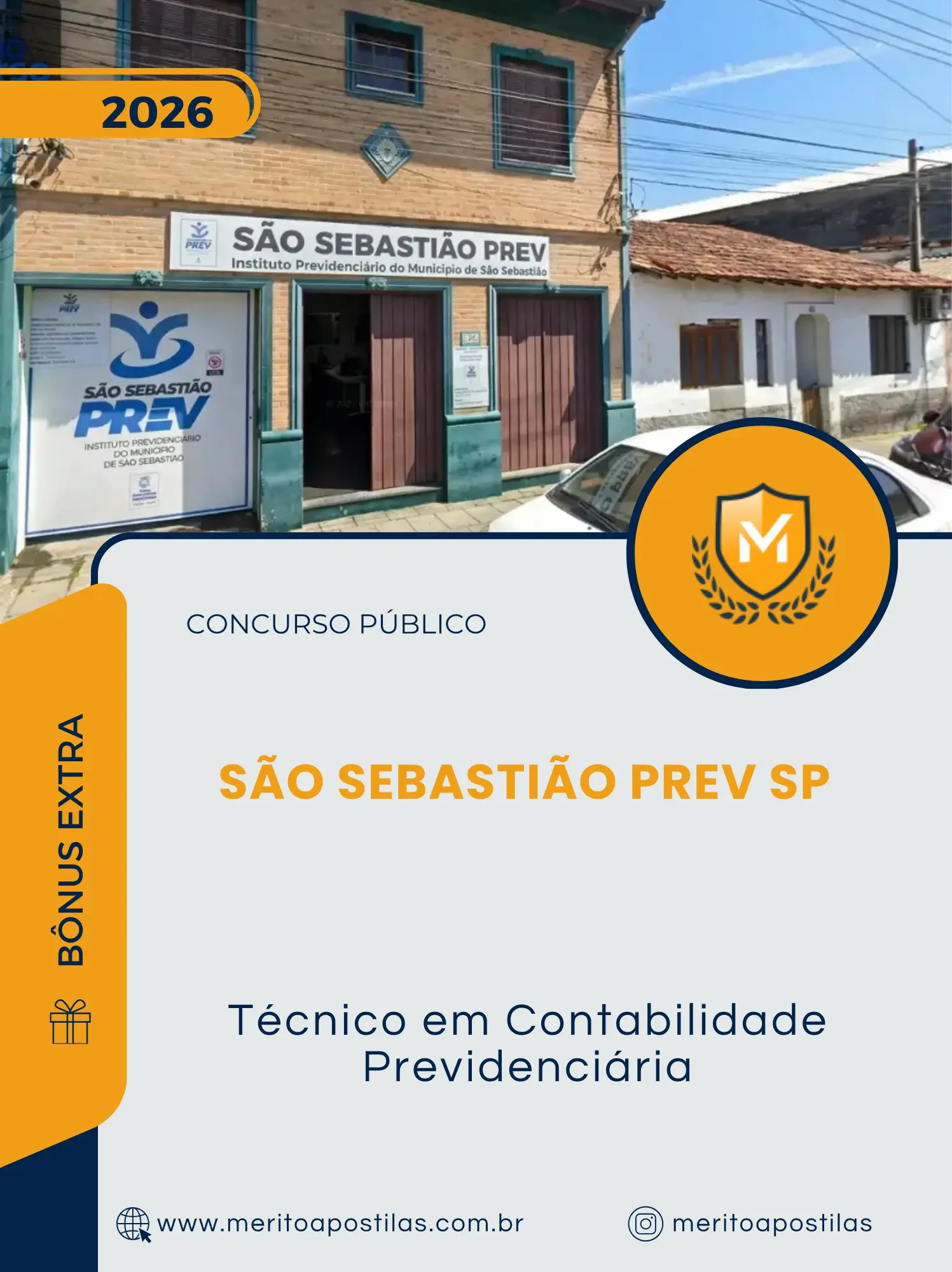 Apostila Técnico em Contabilidade Previdenciária Concurso Público São Sebastião Prev SP 2026