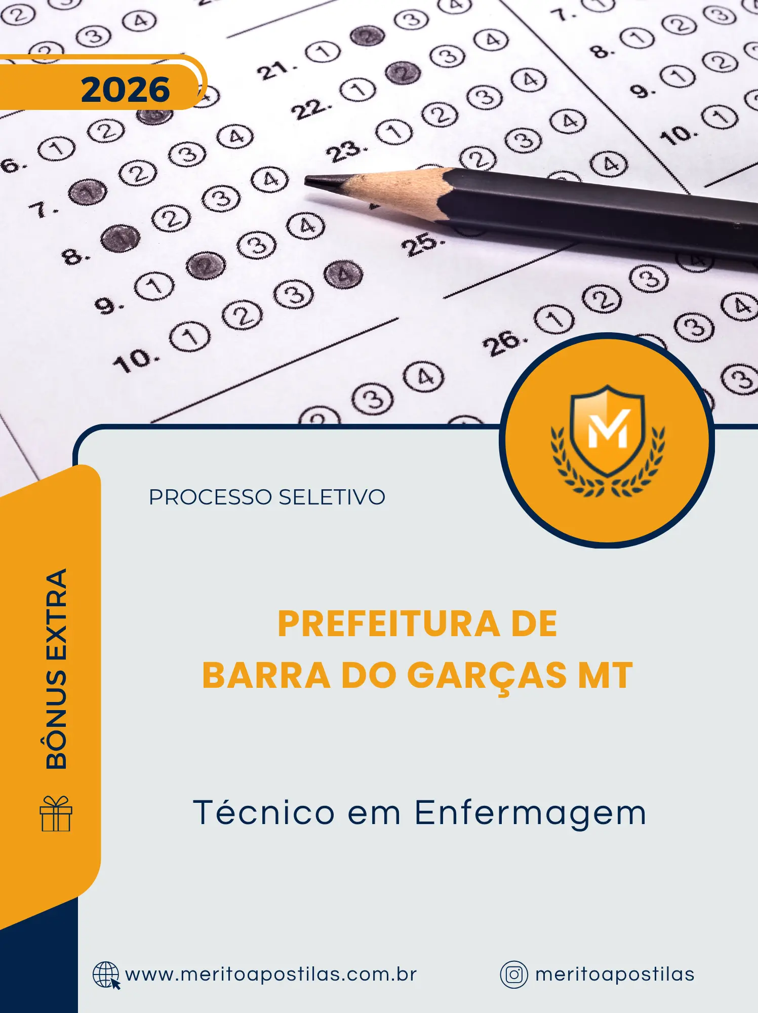 Apostila Técnico em Enfermagem Prefeitura de Barra do Garças MT 2026