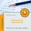 Apostila Técnico em Serviços Jurídico Prefeitura de Cafelândia SP 2026