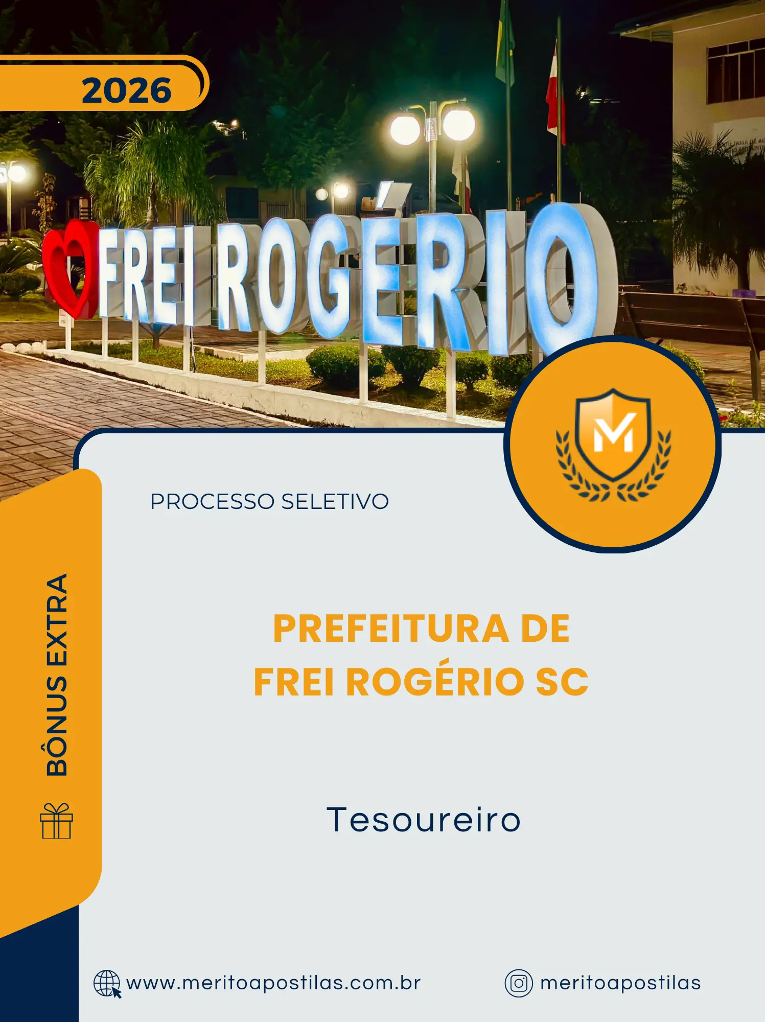 Apostila Tesoureiro Prefeitura de Frei Rogério SC 2026