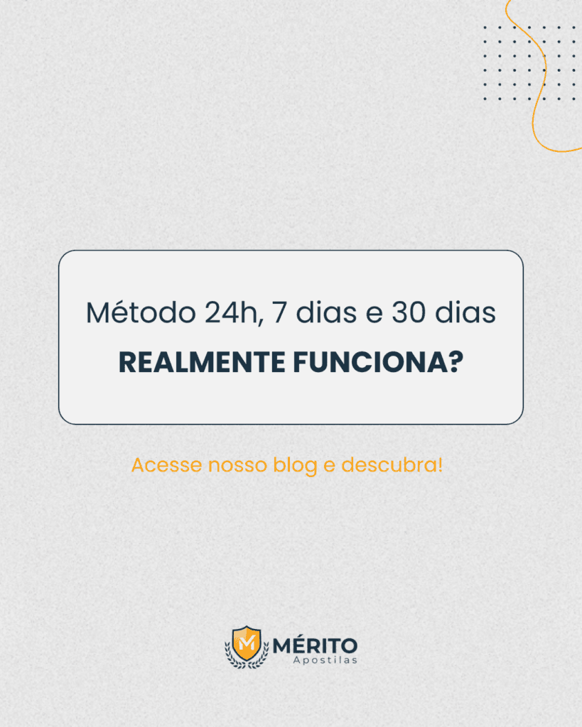 Desafio de 24h, 7 dias e 30 dias de estudos para concurseiros