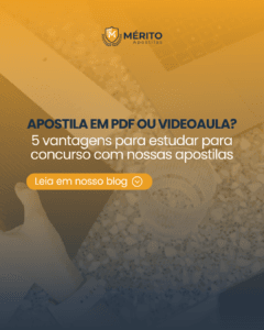 Apostila em PDF ou videoaula?