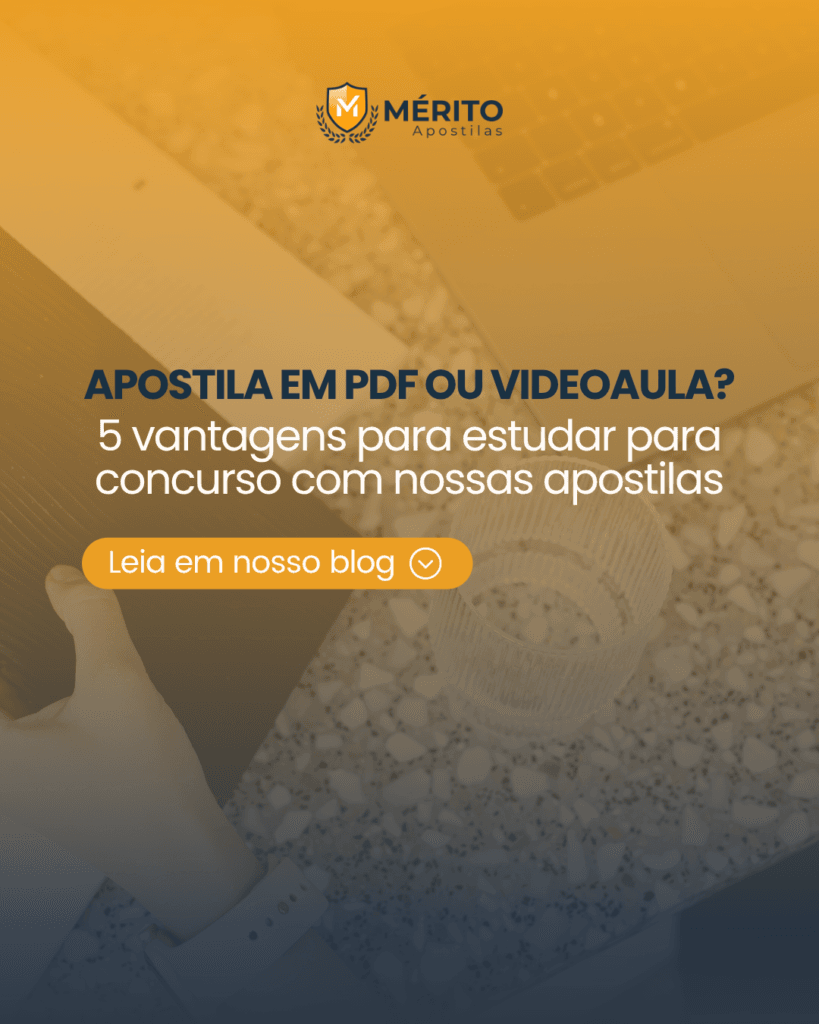 Apostila em PDF ou videoaula?