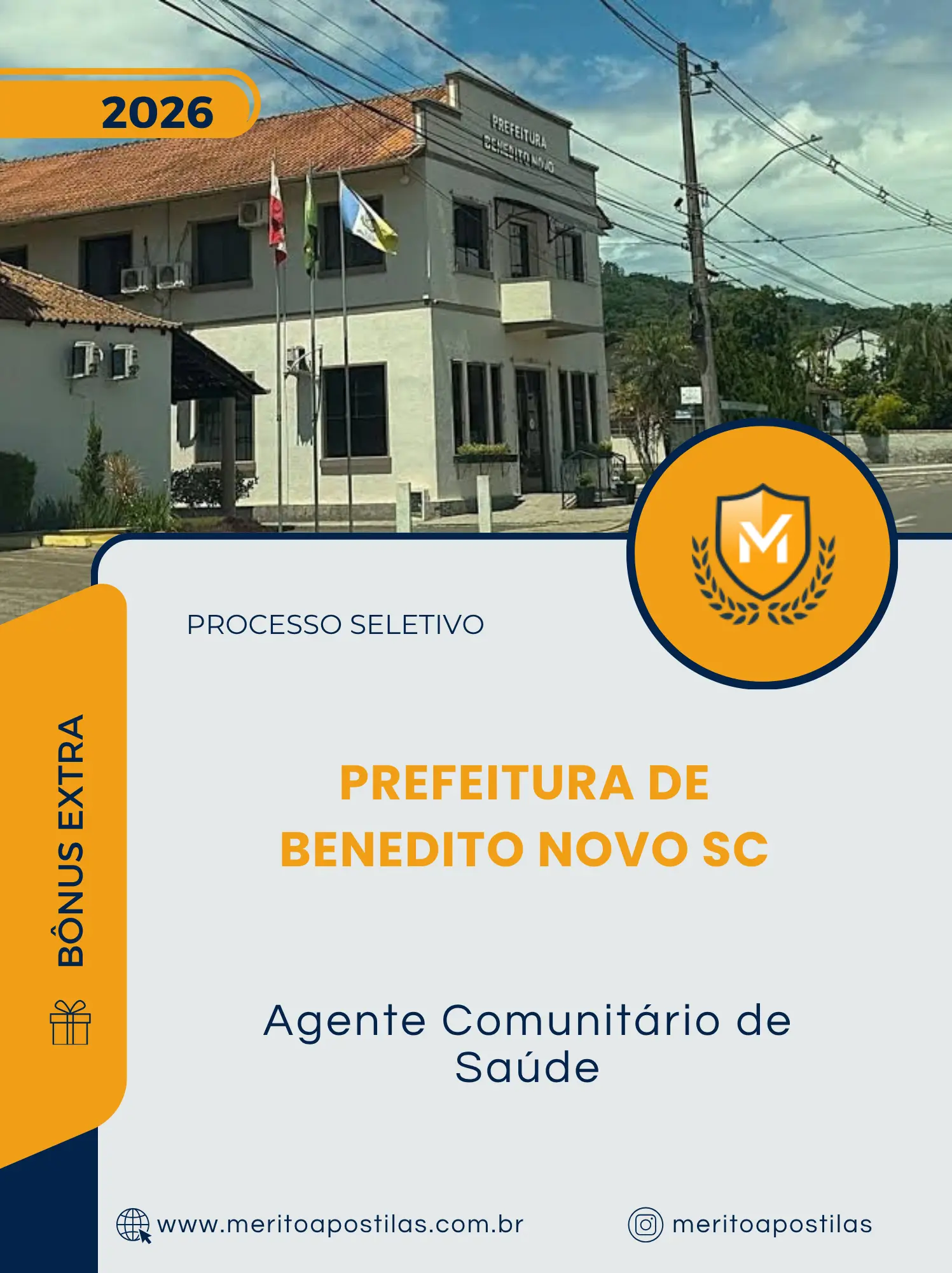 Apostila Agente Comunitário de Saúde Prefeitura de Benedito Novo SC 2026