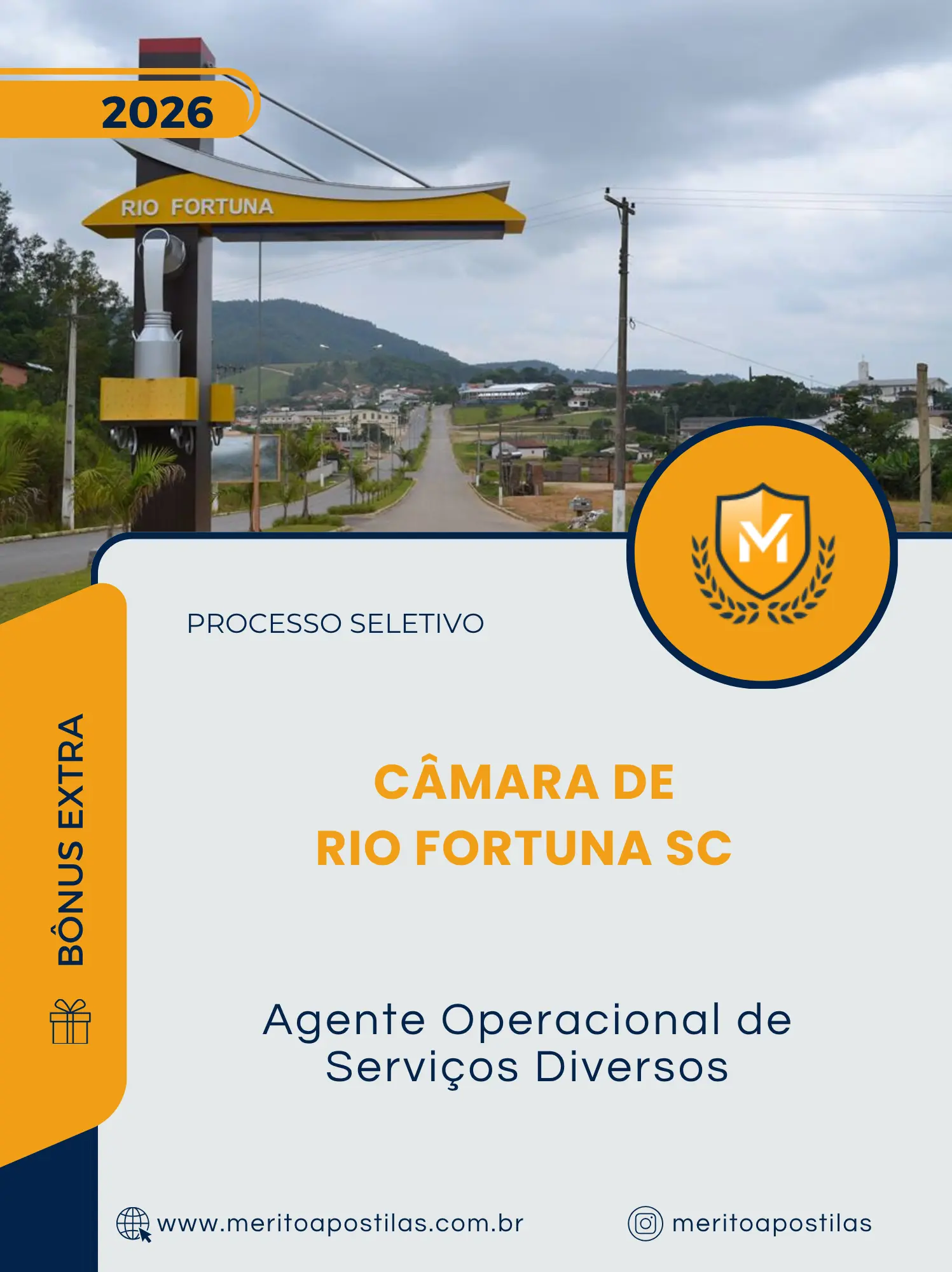 Apostila Agente Operacional de Serviços Diversos Câmara de Rio Fortuna SC 2026