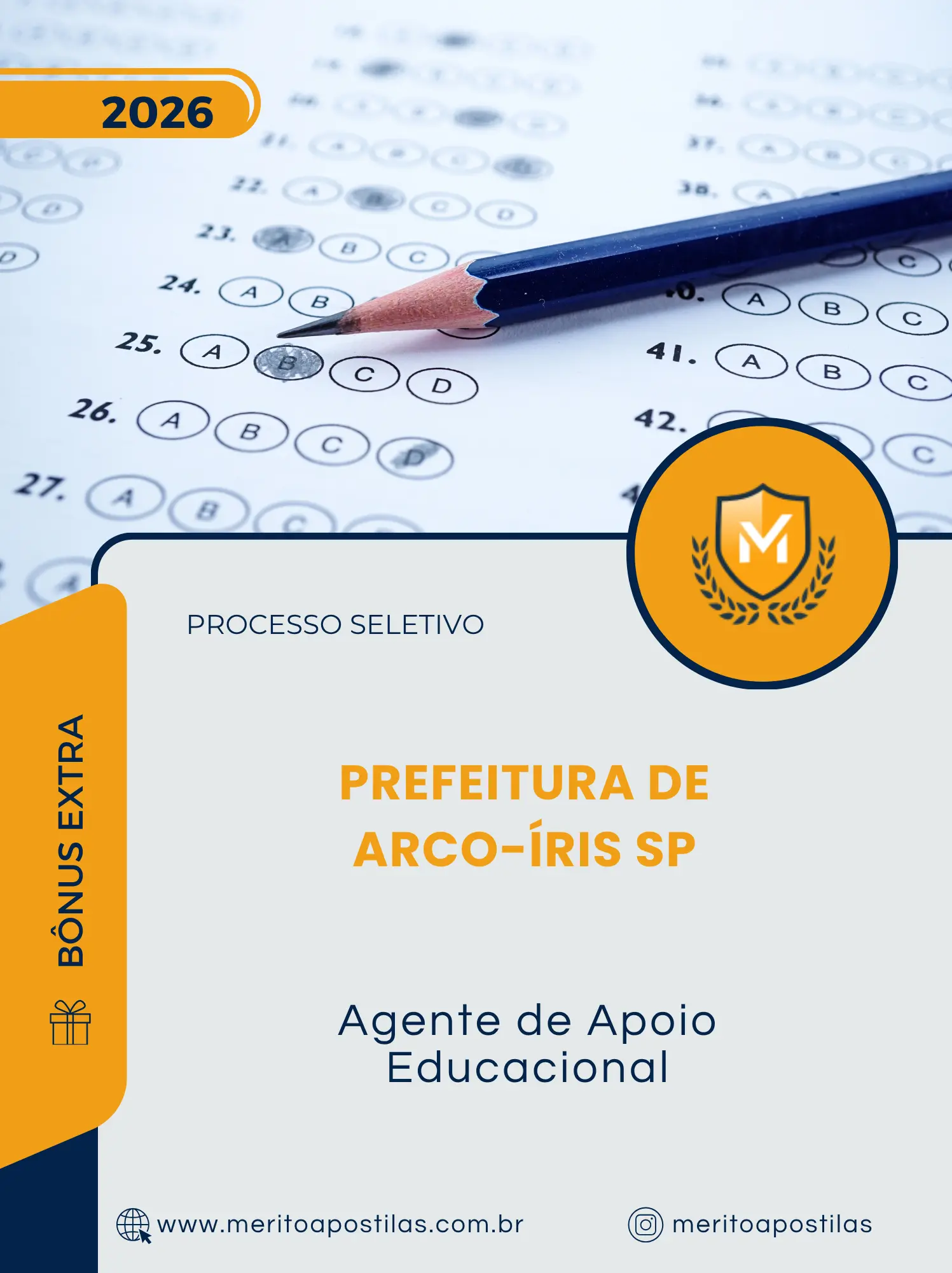 Apostila Agente de Apoio Educacional Prefeitura de Arco-Íris SP 2026