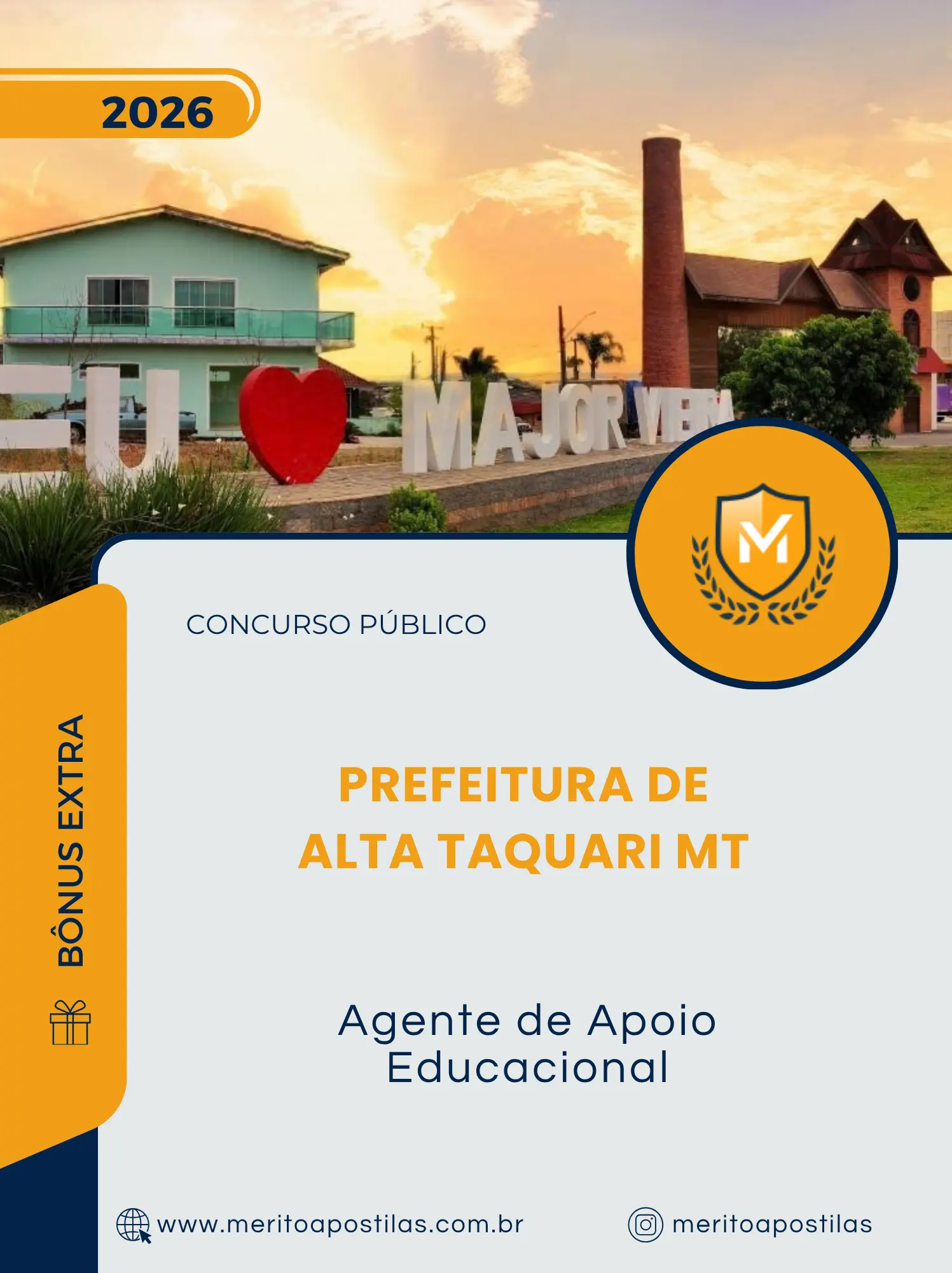 Apostila Agente de Apoio Educacional Prefeitura de Major Vieira SC 2026
