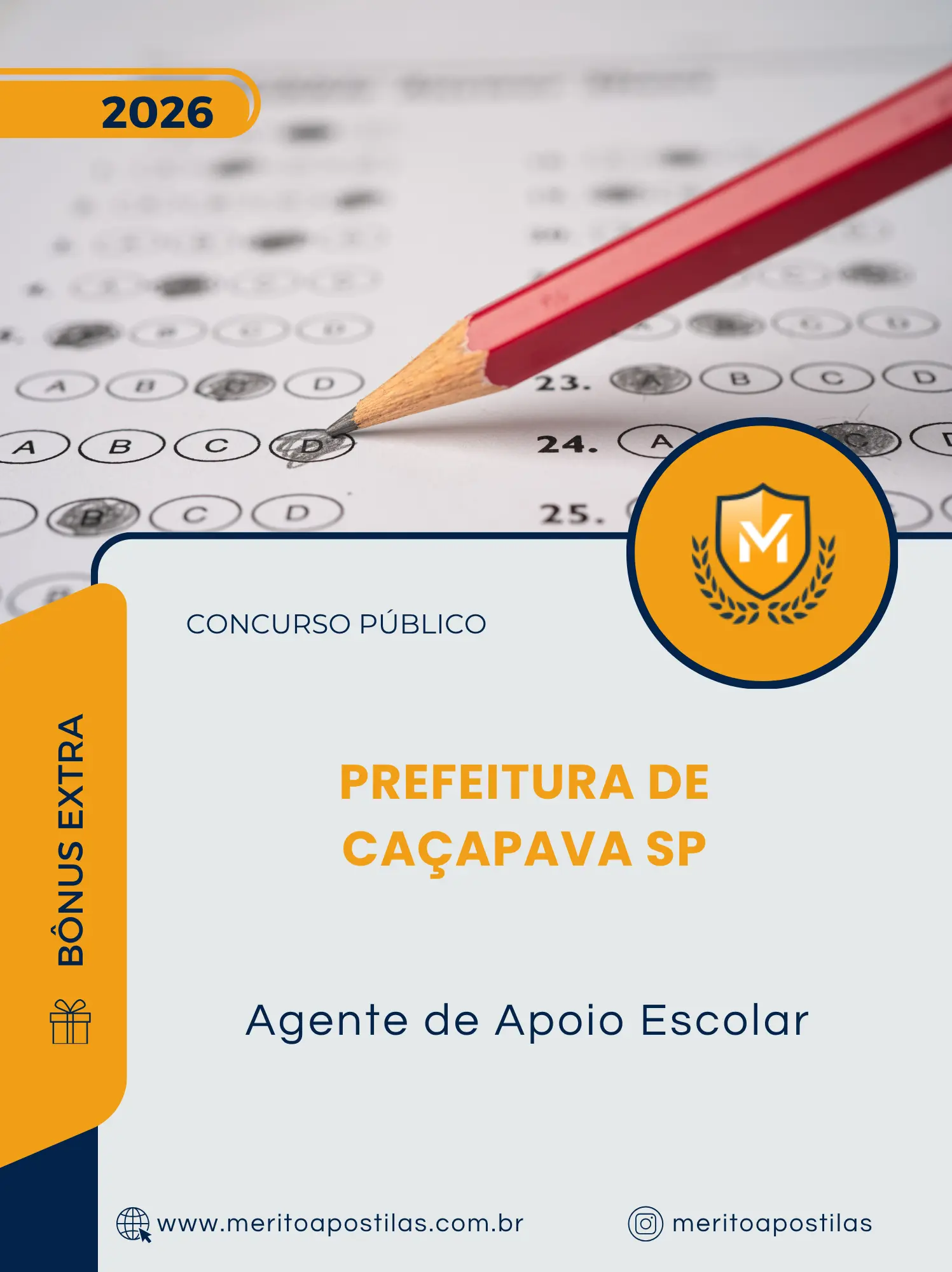 Apostila Agente de Apoio Escolar Prefeitura de Caçapava SP 2026
