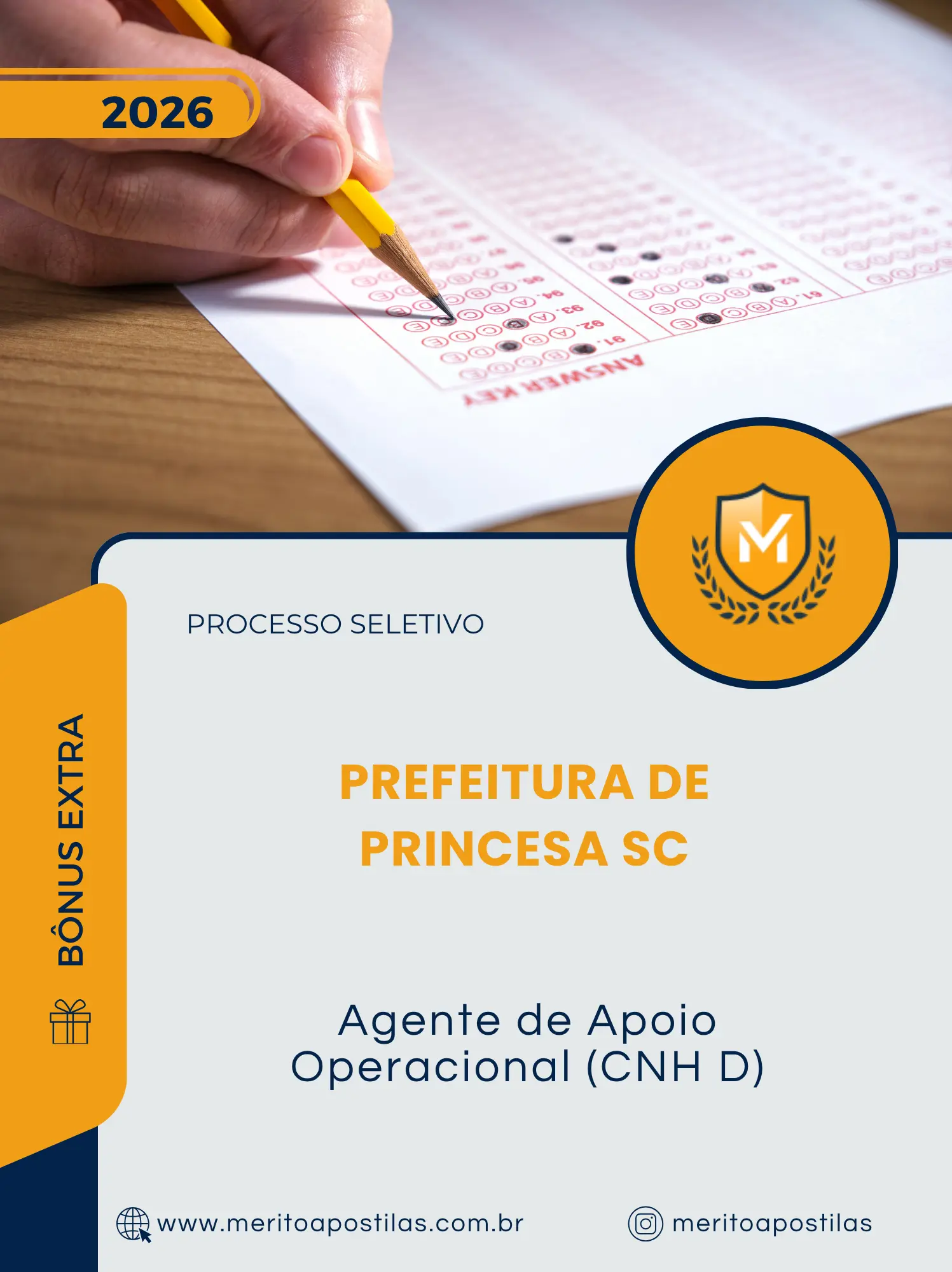 Apostila Agente de Apoio Operacional CNH D Prefeitura de Princesa SC 2026