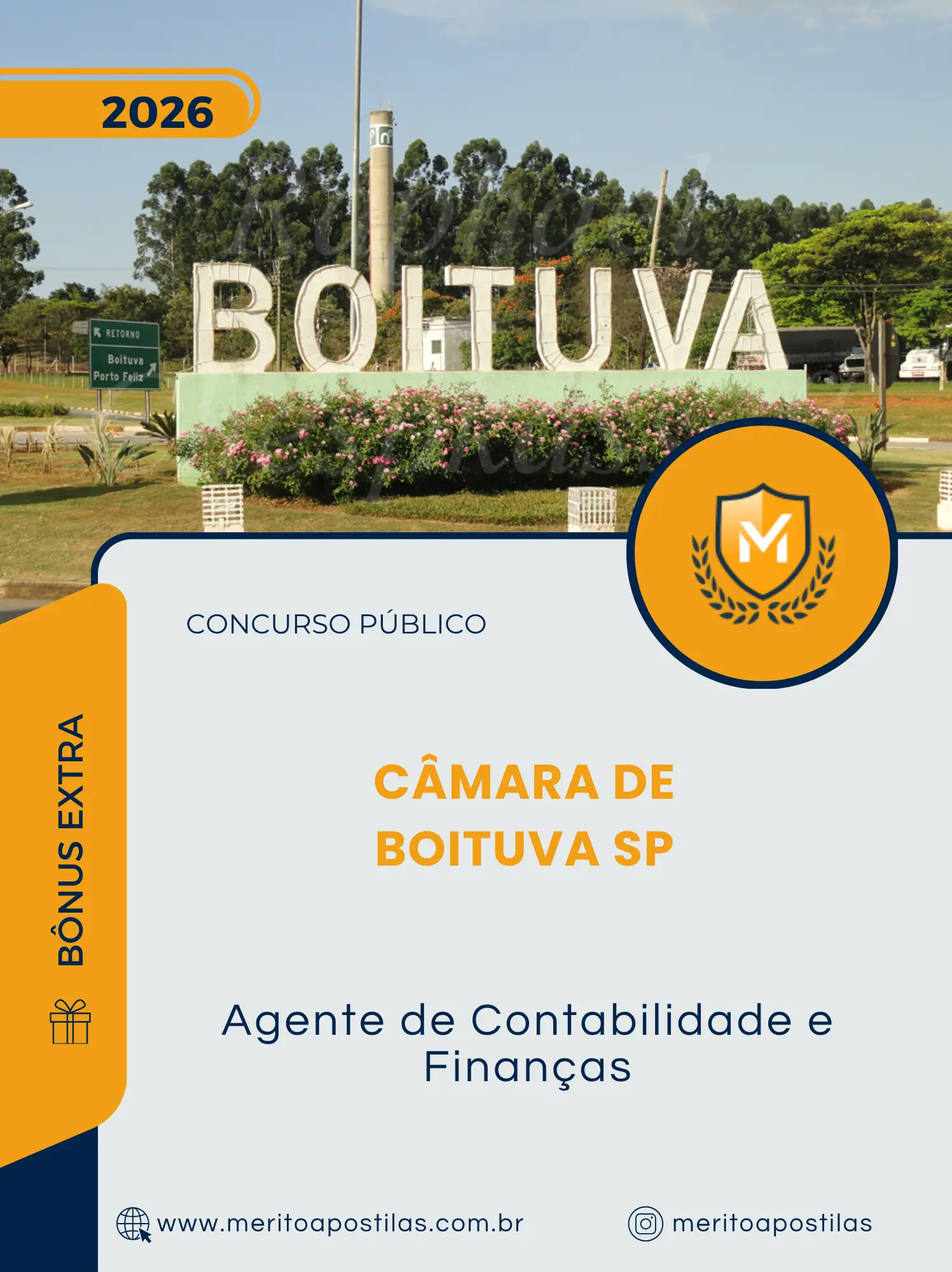 Apostila Agente de Contabilidade e Finanças Câmara de Boituva SP 2026