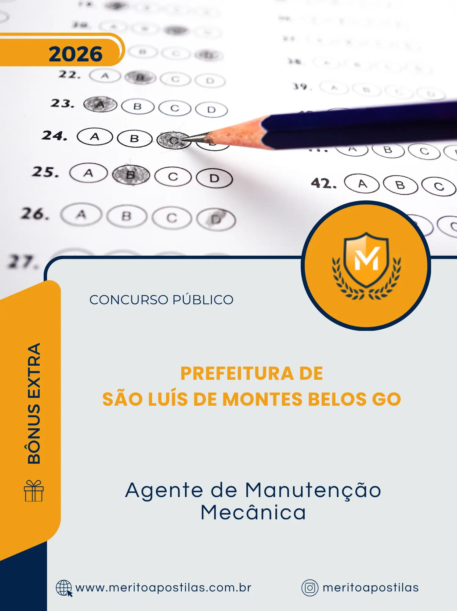 Apostila Agente de Manutenção Mecânica Prefeitura de São Luís de Montes Belos GO 2026