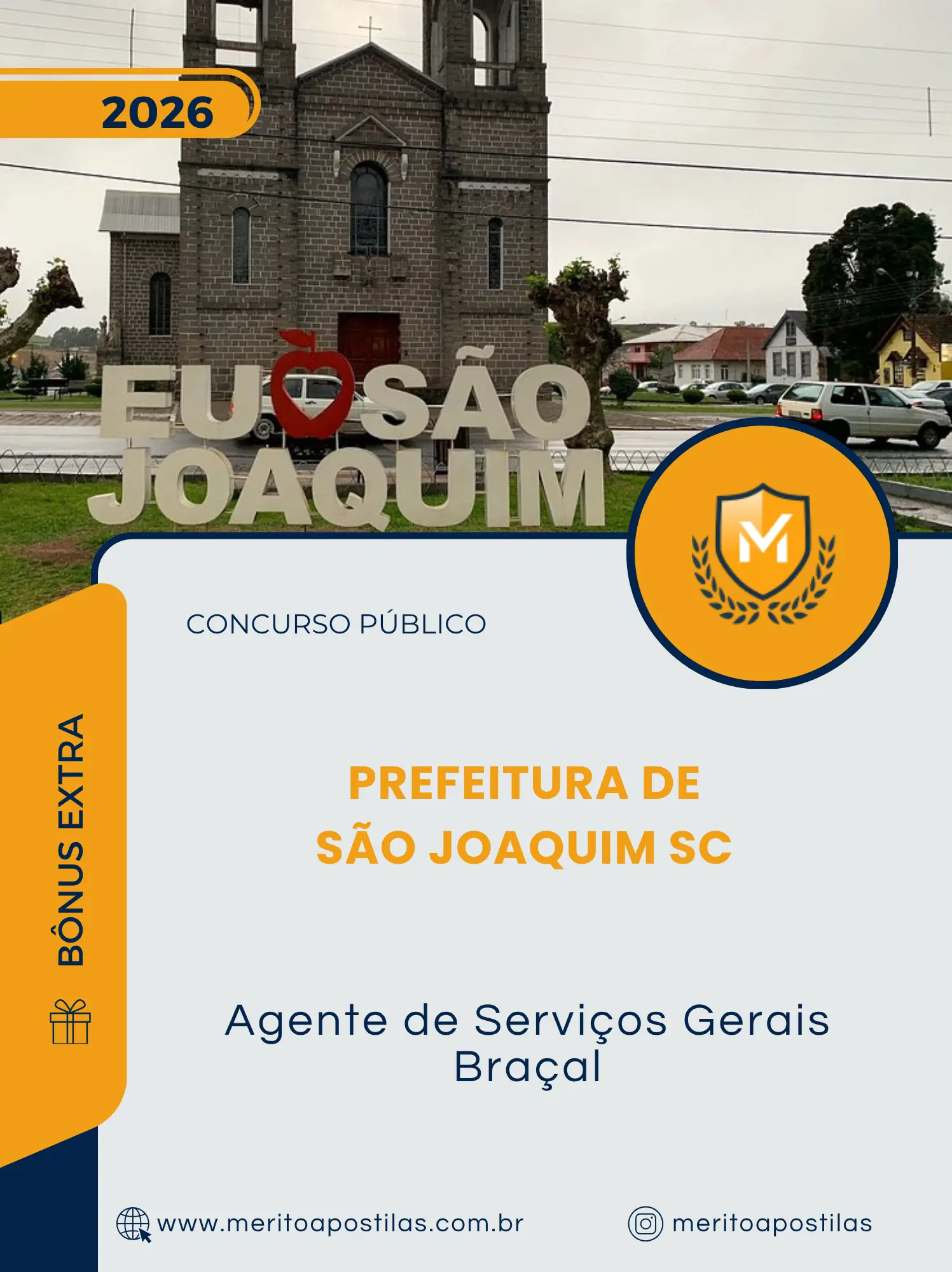 Apostila Agente de Serviços Gerais Braçal Prefeitura de São Joaquim SC 2026