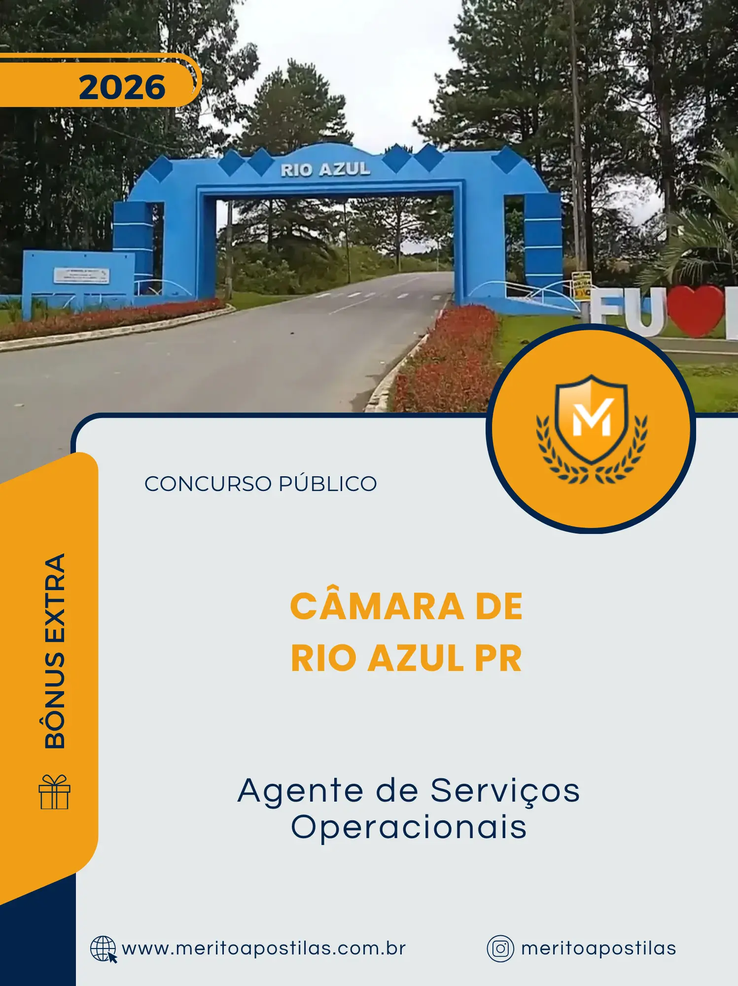 Apostila Agente de Serviços Operacionais Câmara de Rio Azul PR 2026