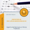 Apostila Agente de Serviços e Obras Públicas Prefeitura de São Luís de Montes Belos GO 2026