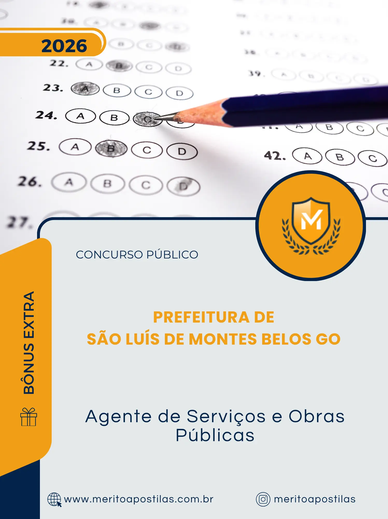 Apostila Agente de Serviços e Obras Públicas Prefeitura de São Luís de Montes Belos GO 2026
