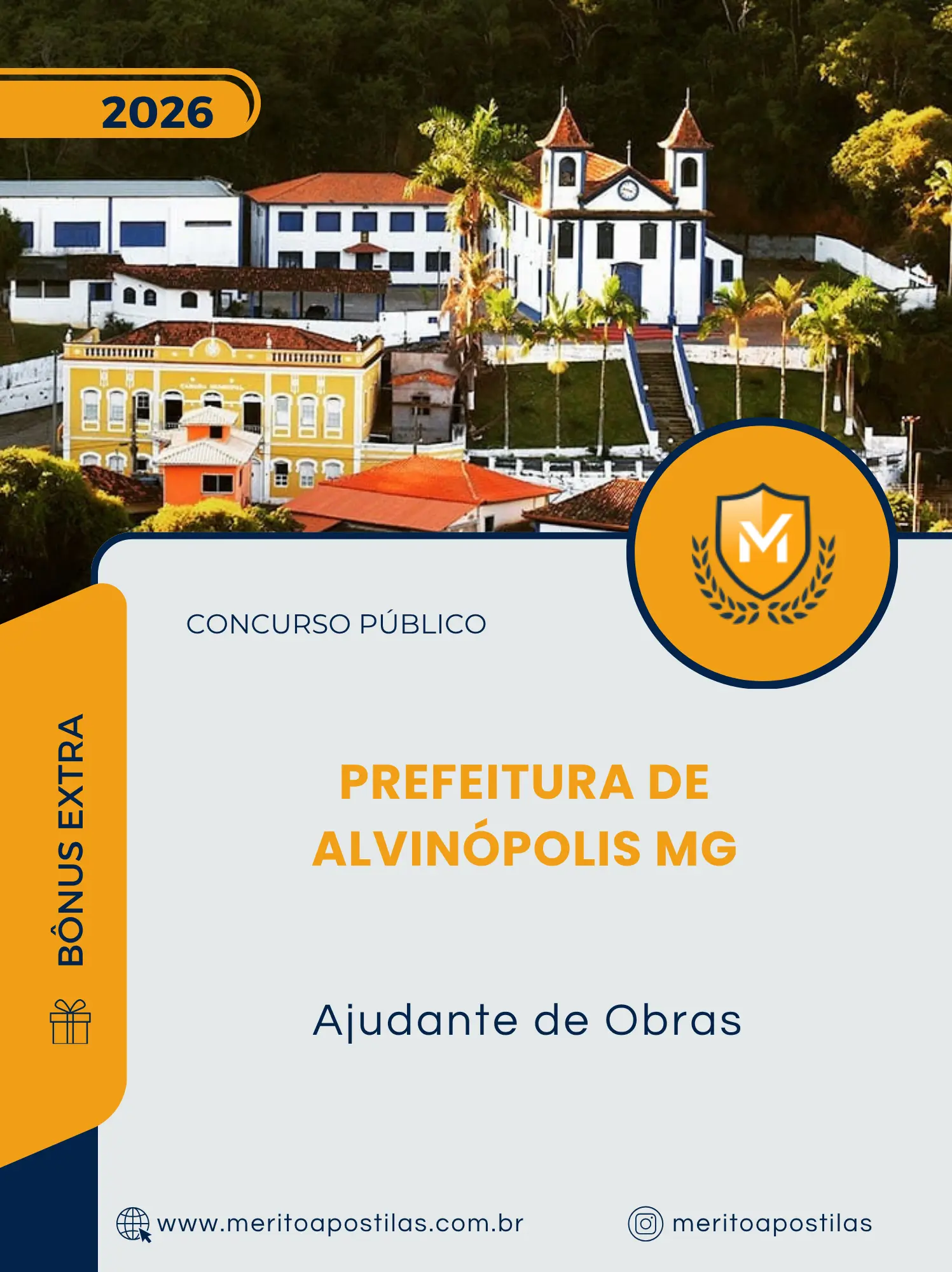 Apostila Ajudante de Obras Prefeitura de Alvinópolis MG 2026