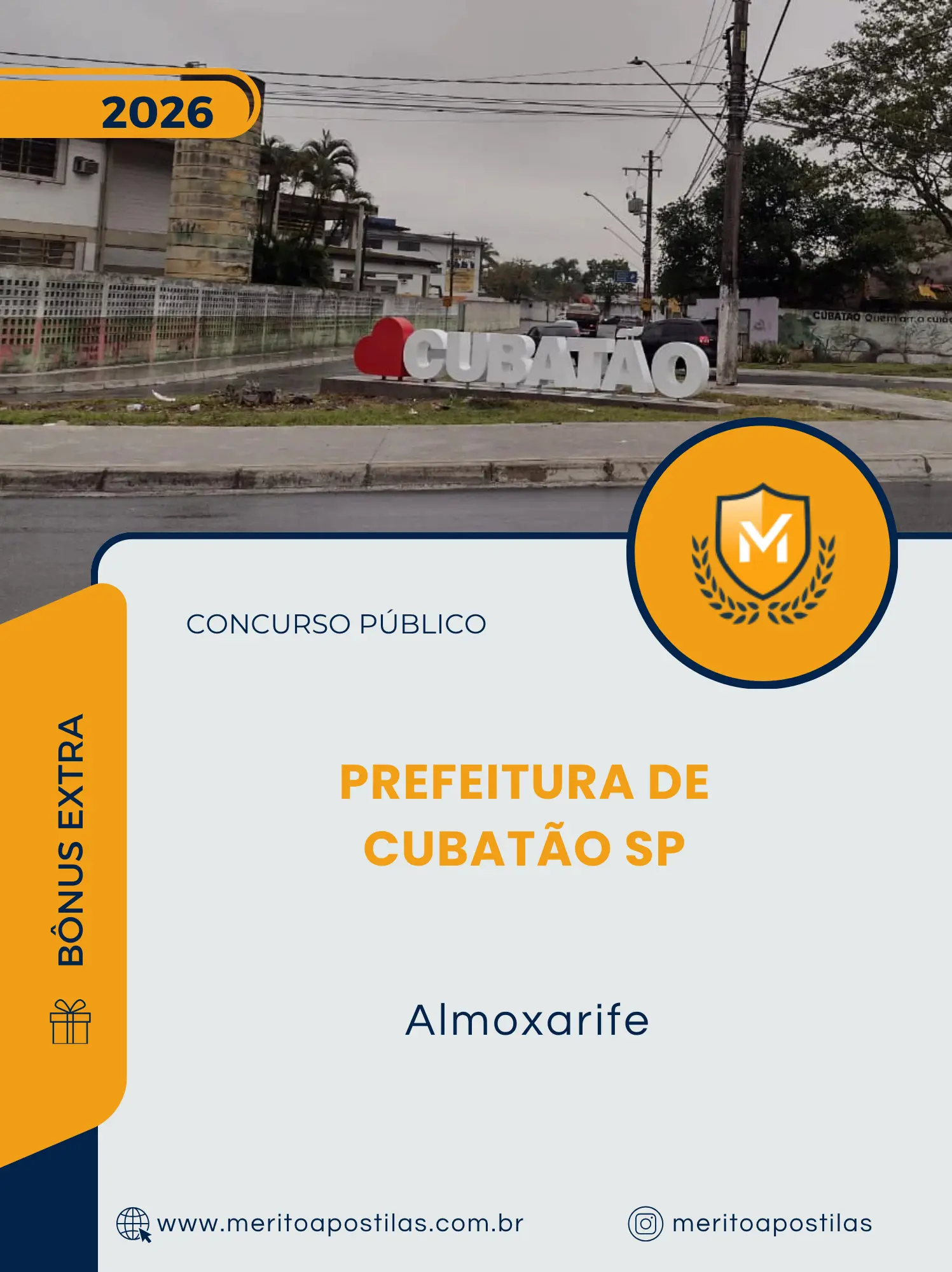 Apostila Almoxarife Prefeitura de Cubatão SP 2026
