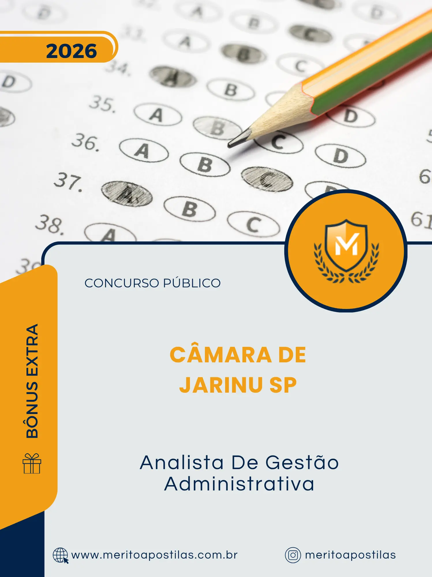 Apostila Analista De Gestão Administrativa Câmara de Jarinu SP 2026