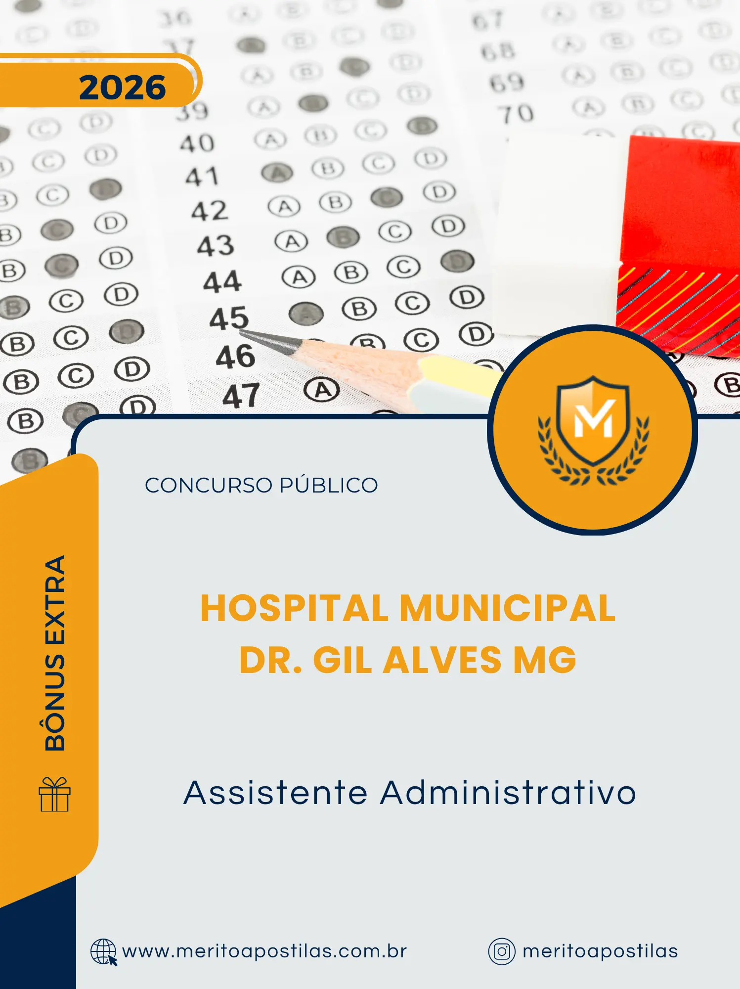 Apostila Assistente Administrativo Concurso Público Hospital Municipal Dr. Gil Alves MG 2026