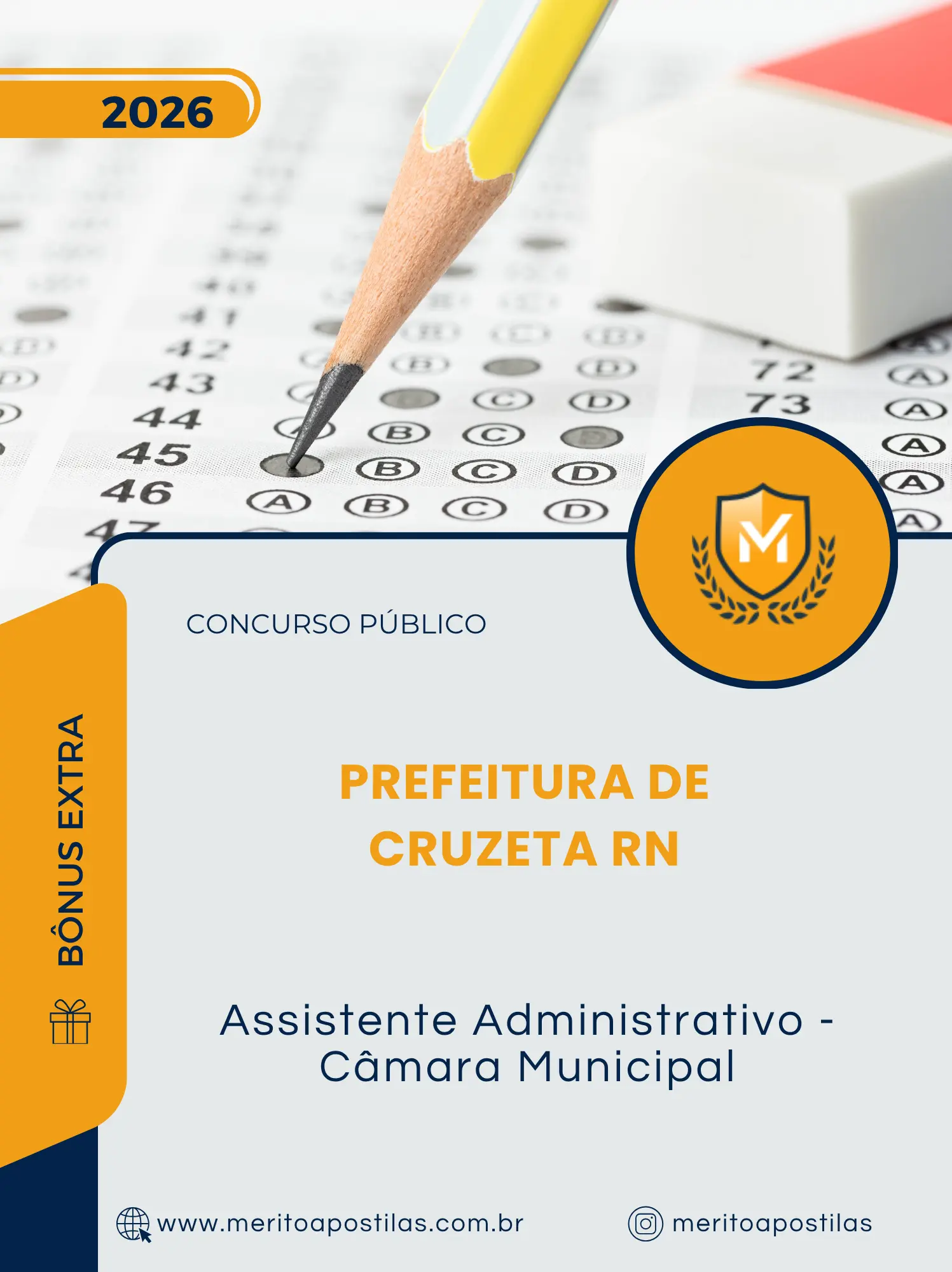 Apostila Assistente Administrativo Câmara Municipal Prefeitura de Cruzeta RN 2026