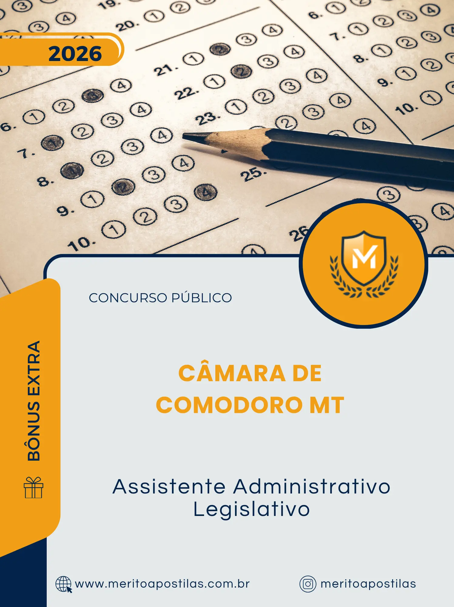 Apostila Assistente Administrativo Legislativo Prefeitura de Comodoro MT 2026
