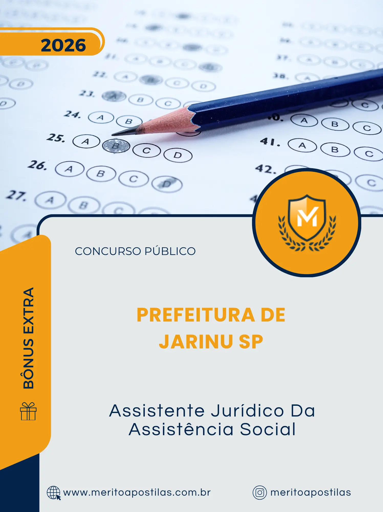 Apostila Assistente Jurídico Da Assistência Social Prefeitura de Jarinu SP 2026