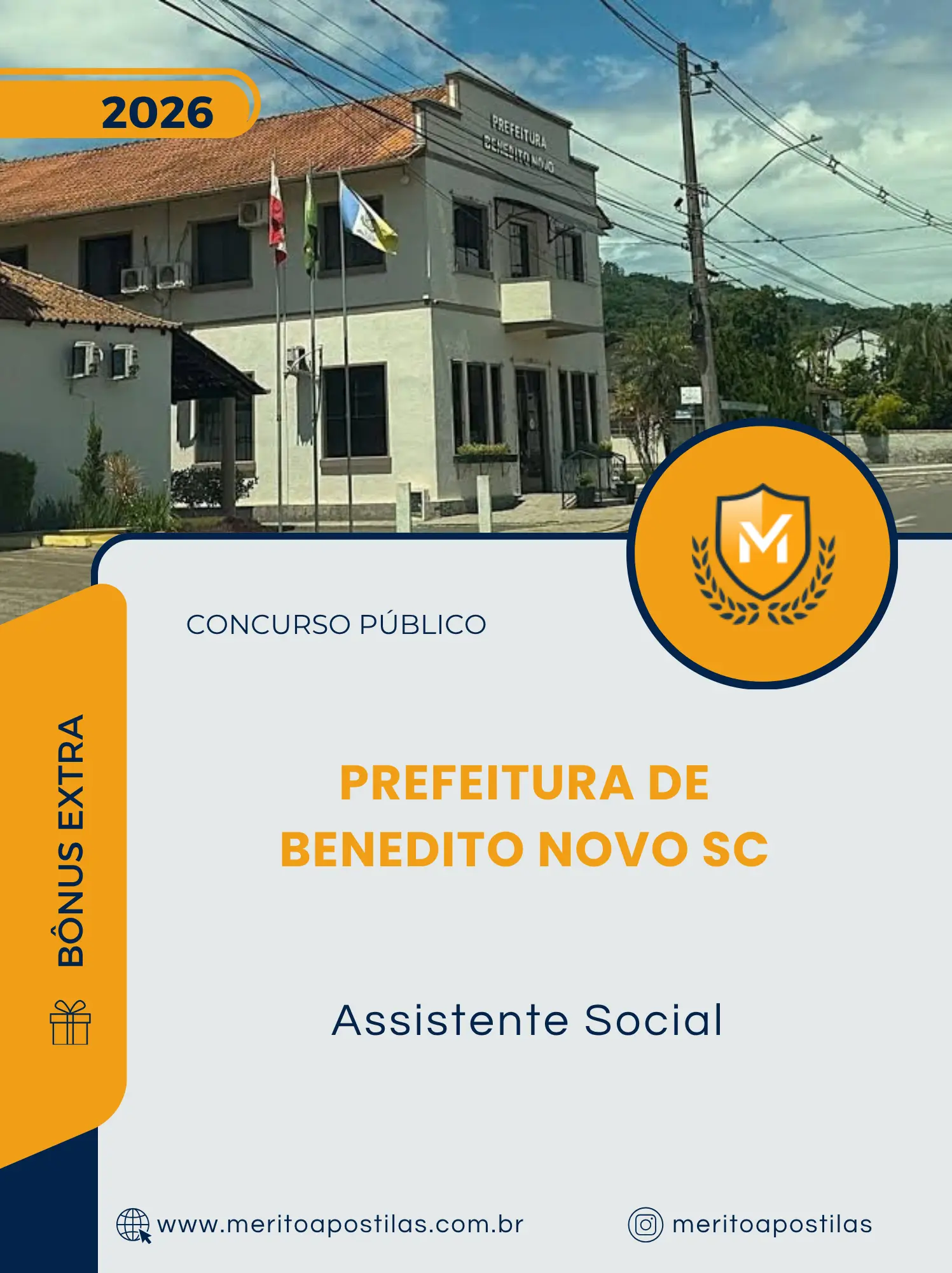 Apostila Assistente Social Prefeitura de Benedito Novo SC 2026
